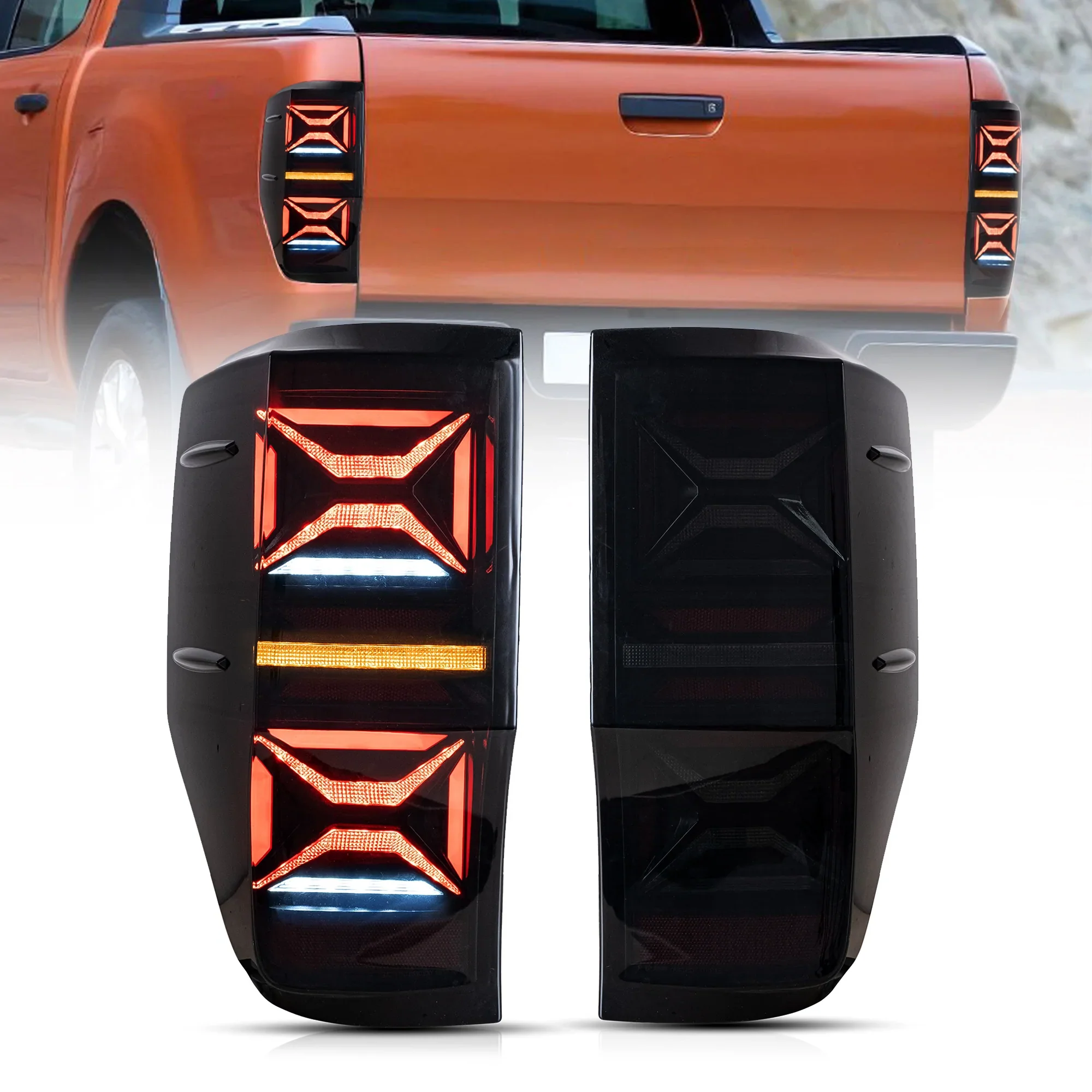 VLAND LED Tail Lights For Ford Ranger T6 T7 T8 2012-2022 With Sequential Indicators Turn Signals [Ranger Raptor/Wildtrak] (Not Fit For US Models) - Image 15