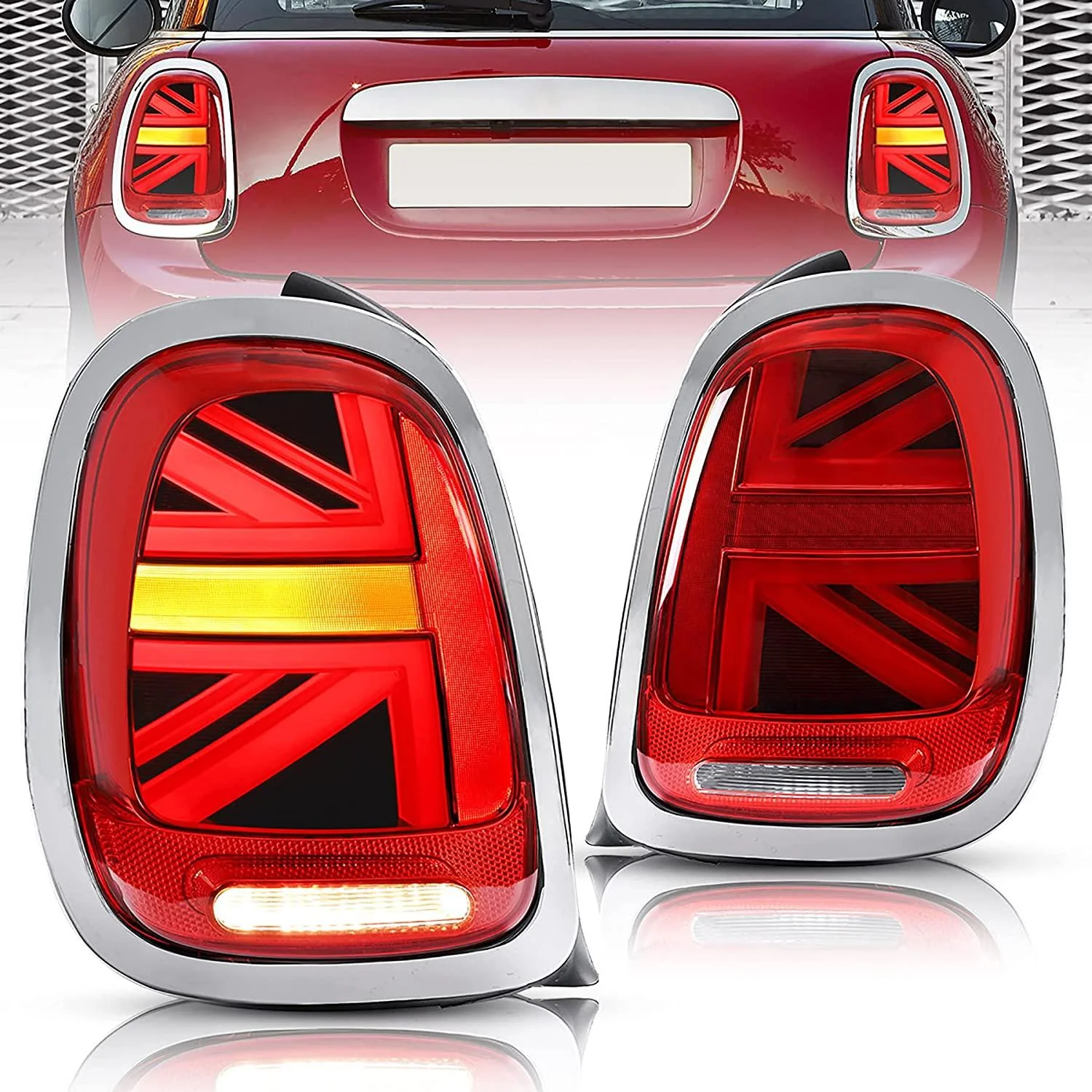 VLAND LED Tail lights For BMW Mini Hatch (Mini Cooper) F55 F56 F57 2014-2020 with Running Brake Reverse And Turning Light[E-MARK] - Image 21
