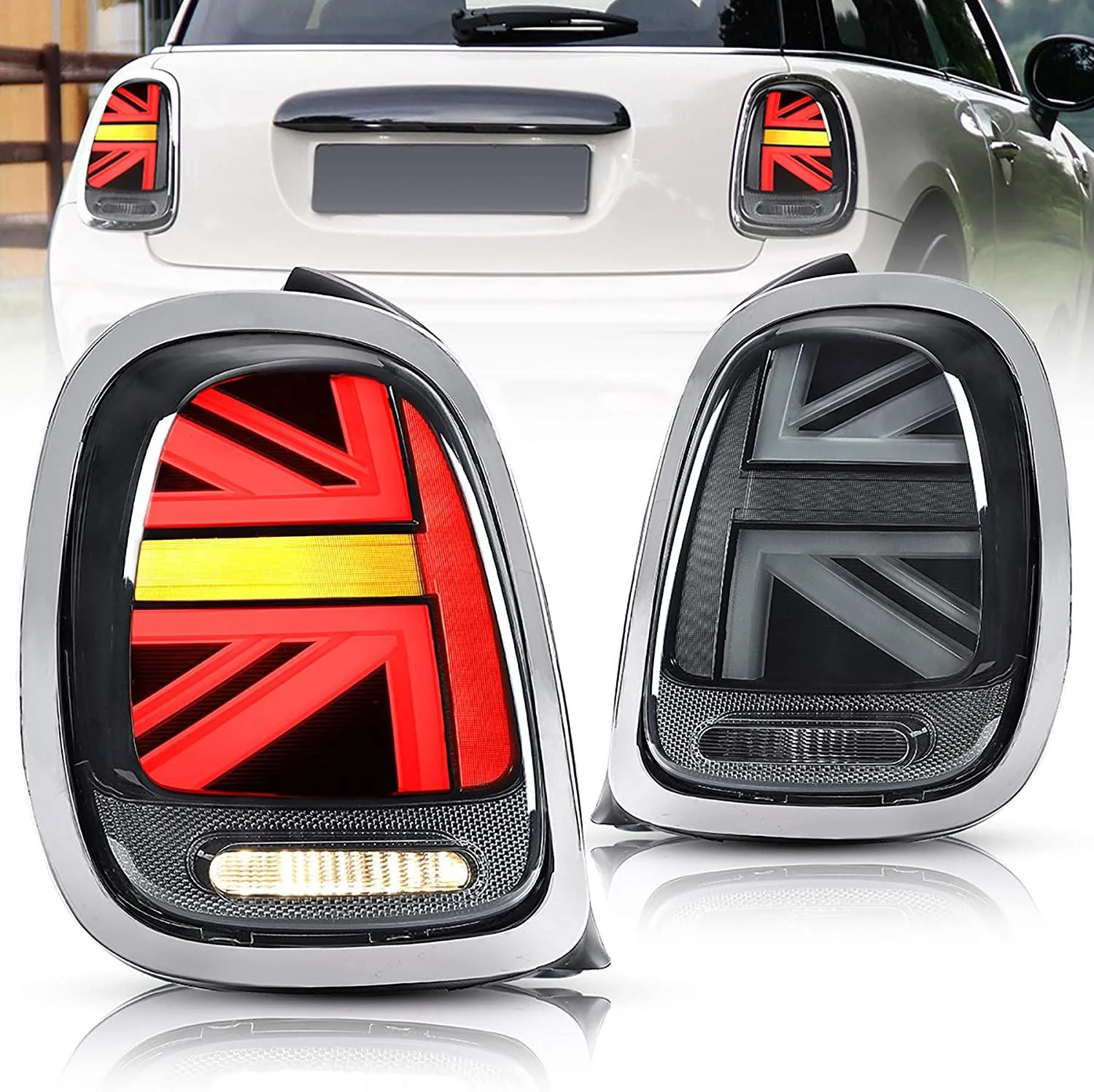 VLAND LED Tail lights For BMW Mini Hatch (Mini Cooper) F55 F56 F57 2014-2020 with Running Brake Reverse And Turning Light[E-MARK] - Image 23