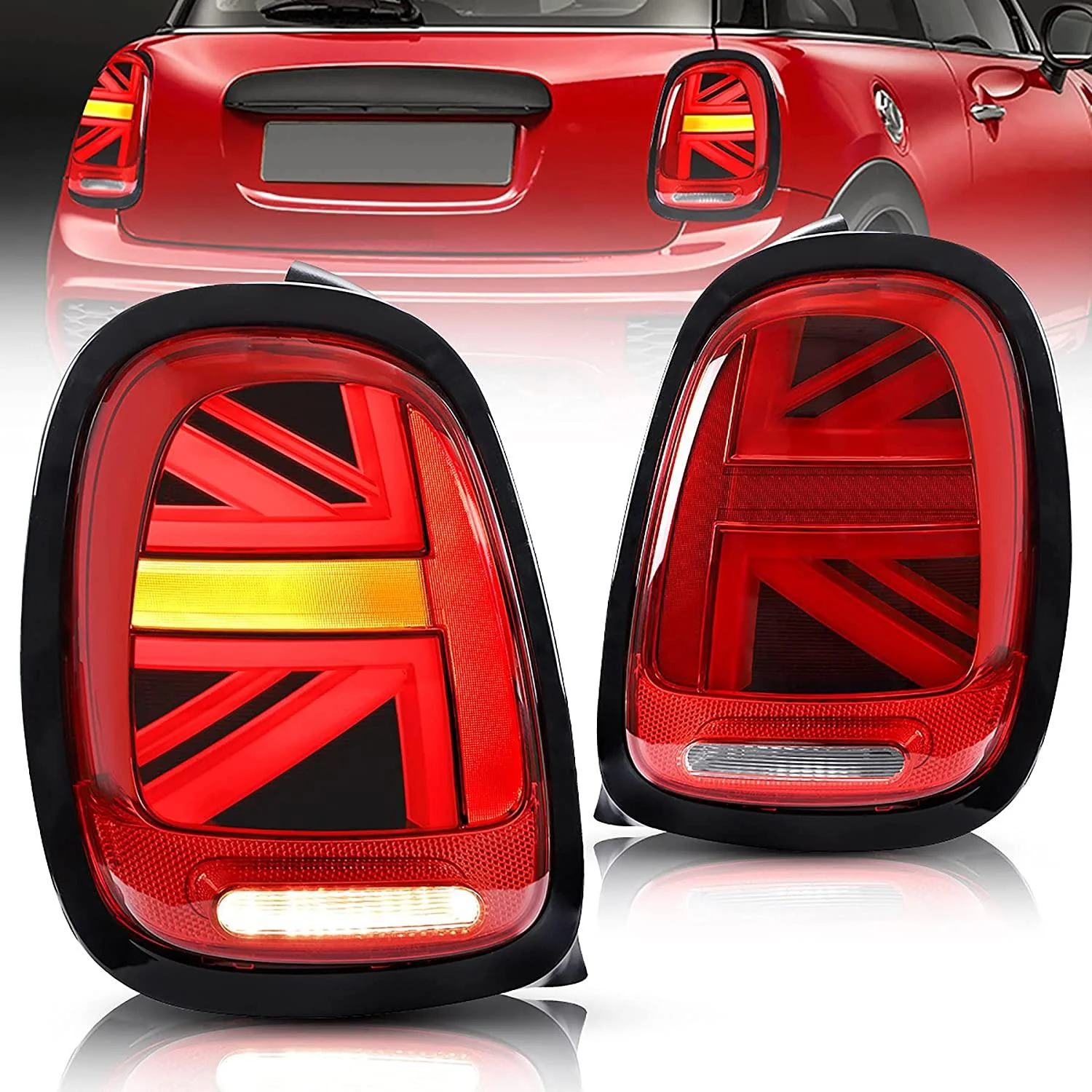 VLAND LED Tail lights For BMW Mini Hatch (Mini Cooper) F55 F56 F57 2014-2020 with Running Brake Reverse And Turning Light[E-MARK] - Image 24