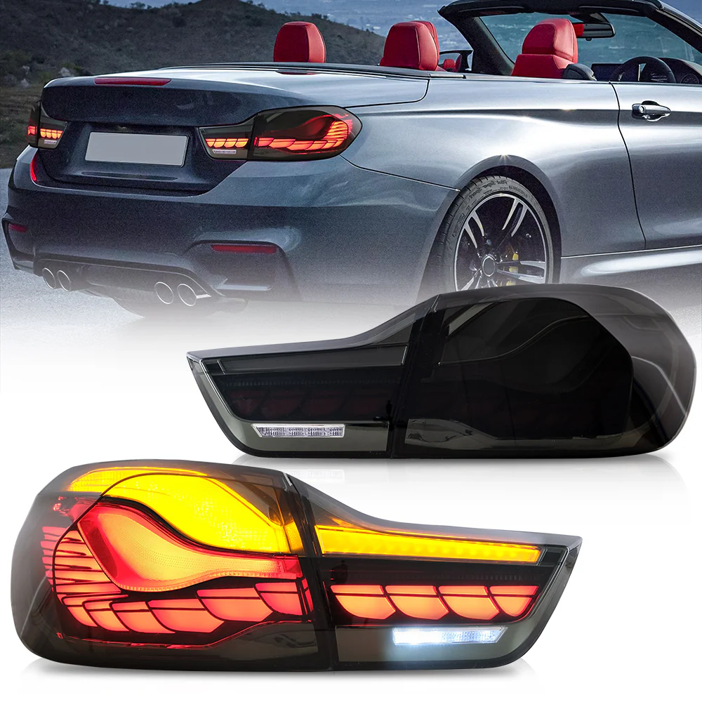 VLAND OLED Tail Lights For BMW M4 GTS F32 F33 F82 F36 F83 4-Series 2014-2020 [E-MARK, DOT.] - Image 4