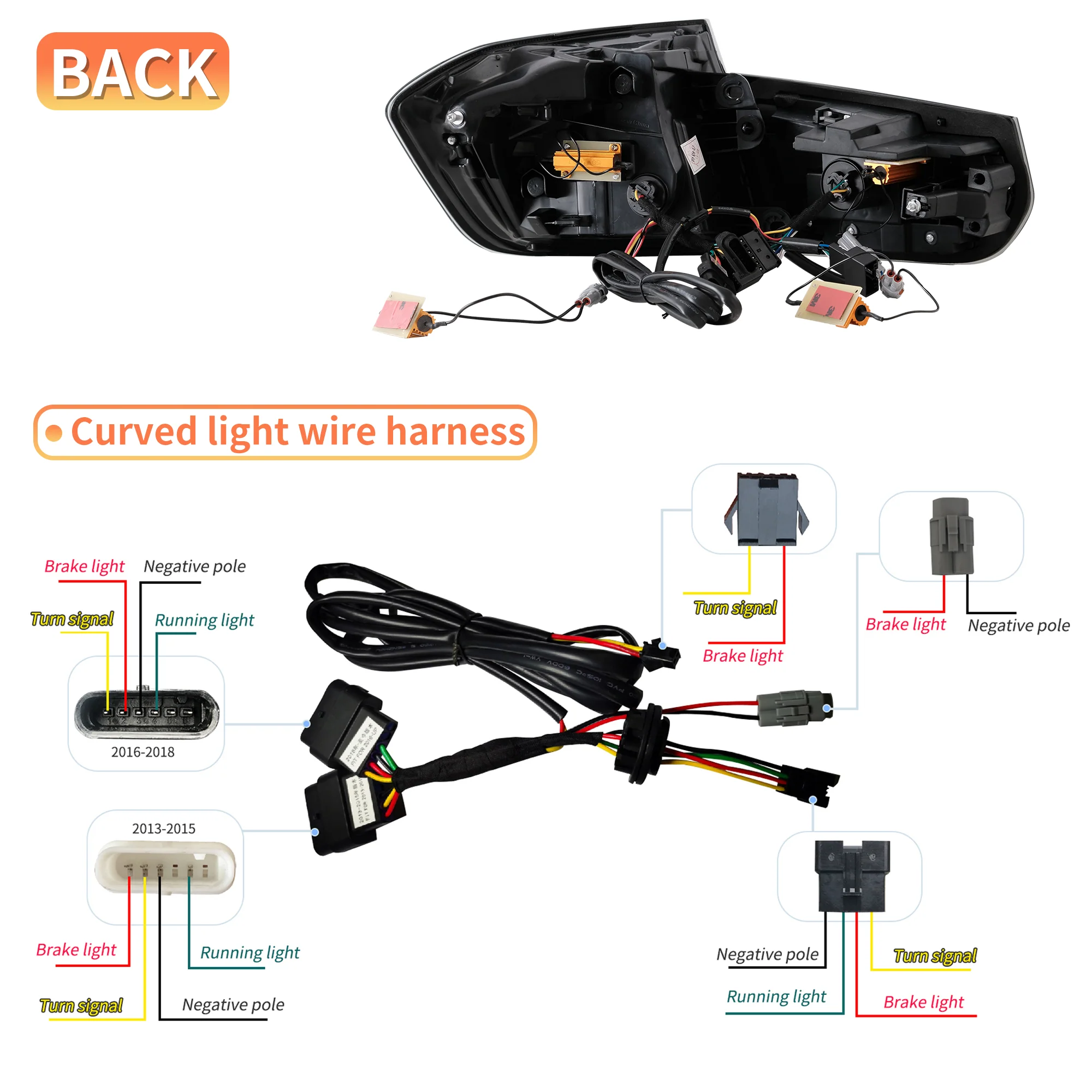 VLAND OLED Tail Lights For BMW 3-Series F30 F35 F80 M3 6th Gen Sedan 2012-2018 [E-MARK. DOT.] - Image 21