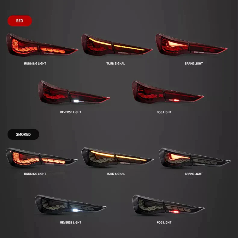 VLAND OLED Rear Lights For BMW 4-Series G22/G23/G26/G82/G83 2021-2024 Tail Lights Assembly [E-MARK] - Image 3