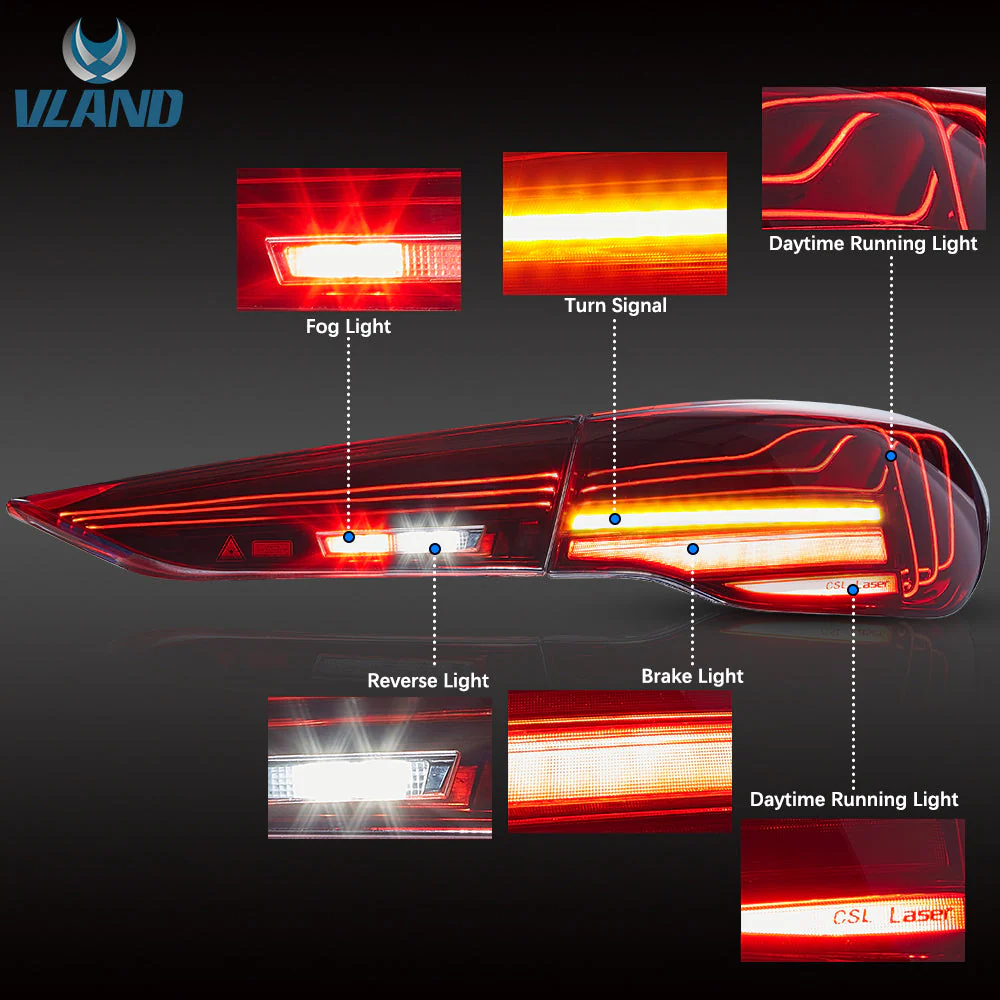 VLAND LED Laser Tail Lights For BMW 4-Series G22/G23/G26/G82/G83 2021-2024 Rear Lights [E-MARK] - Image 4