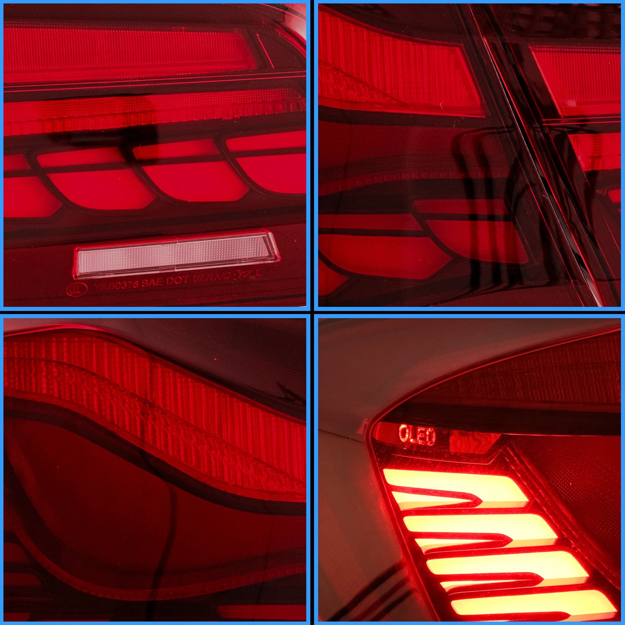 VLAND OLED Tail Lights For BMW 5-Series 2010-2017 F10 F18 6th Gen [E-MARK.] - Image 19