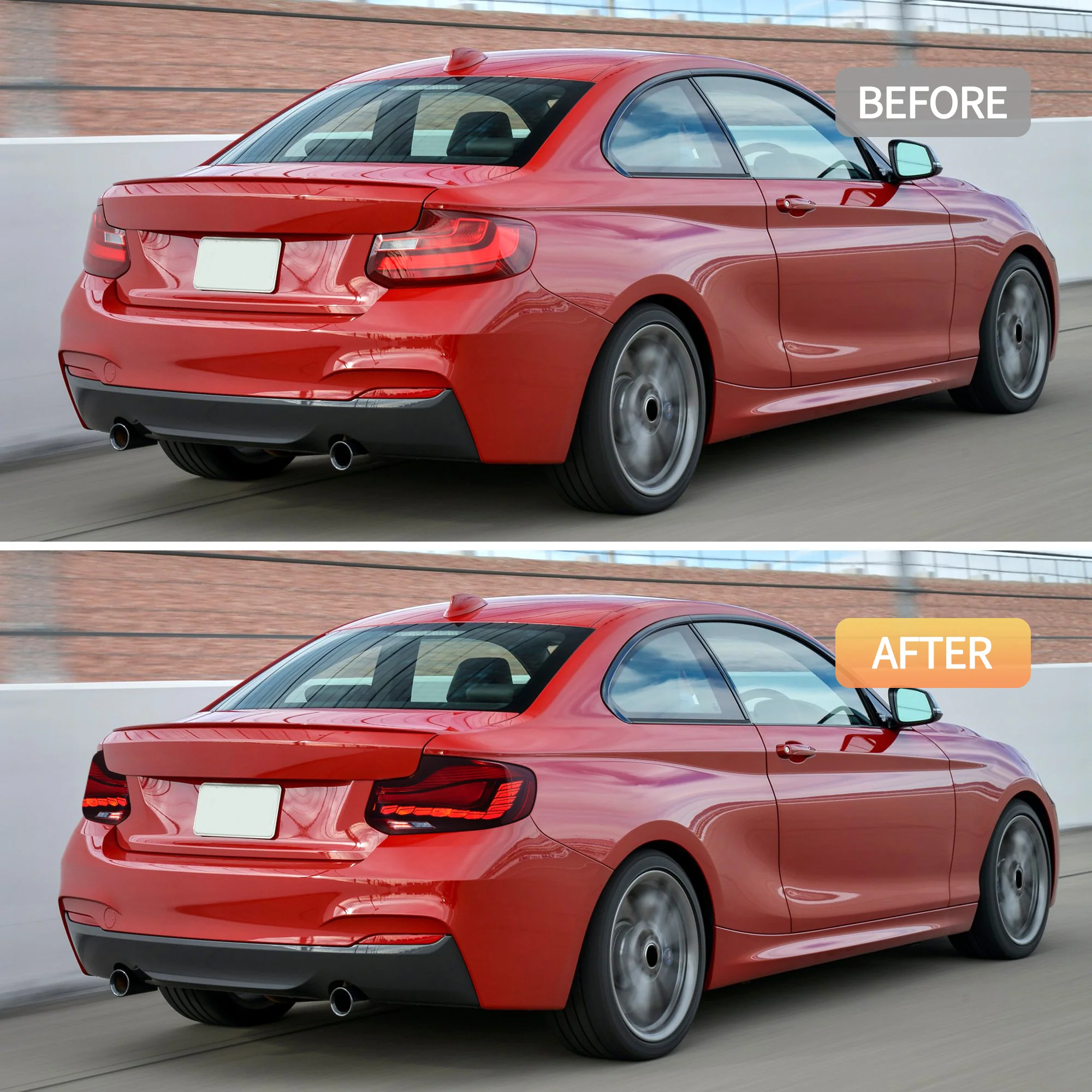 VLAND LED Taillights For BMW M2 F87 F22 F23 2014-2021 with Dynamic Start-up Animation [ DOT. E-MARK. ] - Image 12