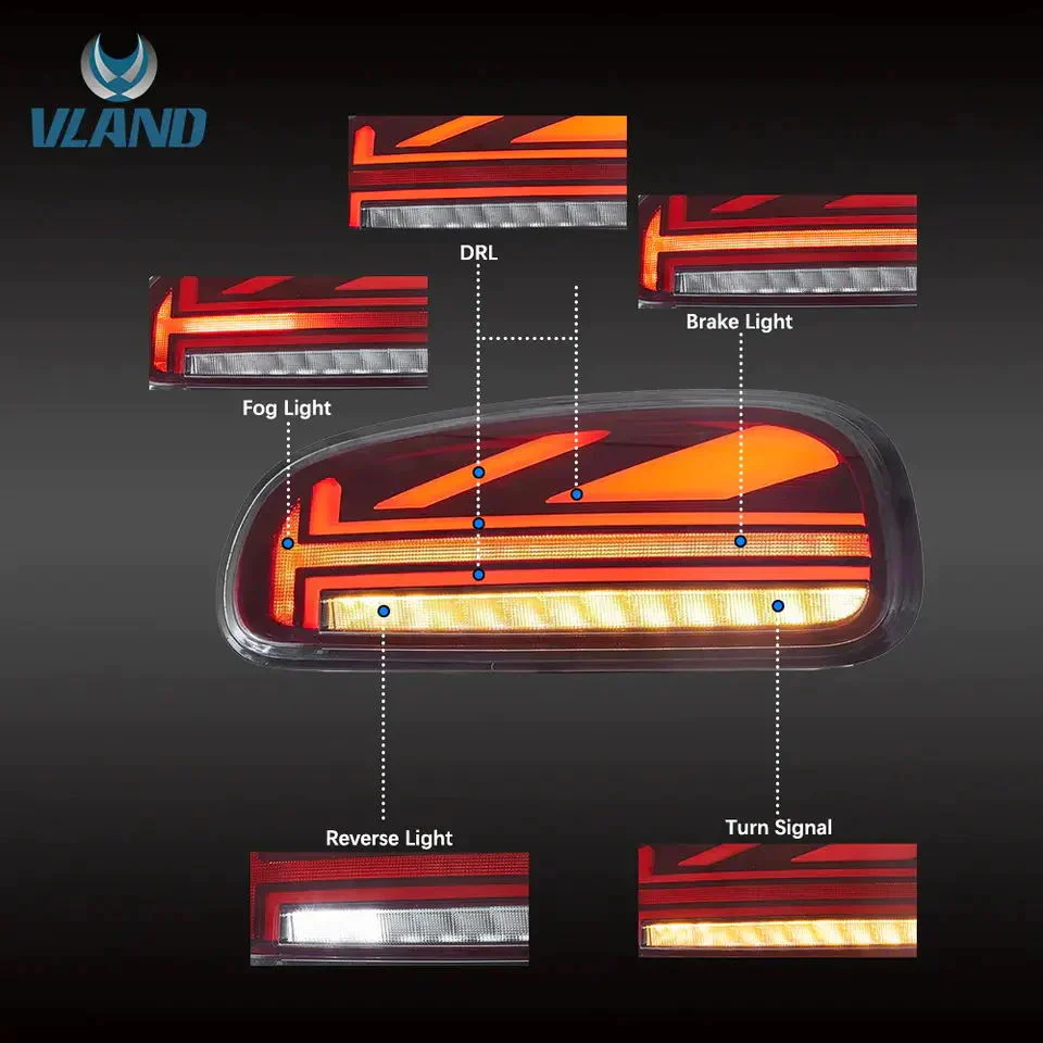 VLAND LED Taillights For Mini Cooper Clubman F54 2015-2023 2nd Gen 6-Door Station Wagon / Hatchback [E-MARK.] - Image 6