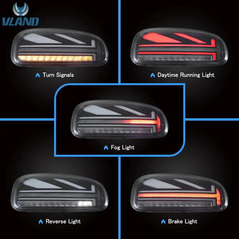 VLAND LED Taillights For Mini Cooper Clubman F54 2015-2023 2nd Gen 6-Door Station Wagon / Hatchback [E-MARK.] - Image 8