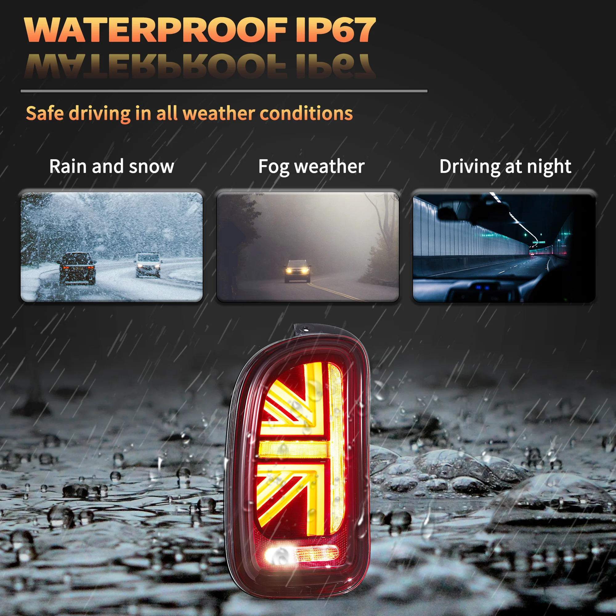 VLAND LED Tail Lights For BMW Mini Cooper Clubman R55 1st Gen 2007–2014 [E-MARK.] - Image 7