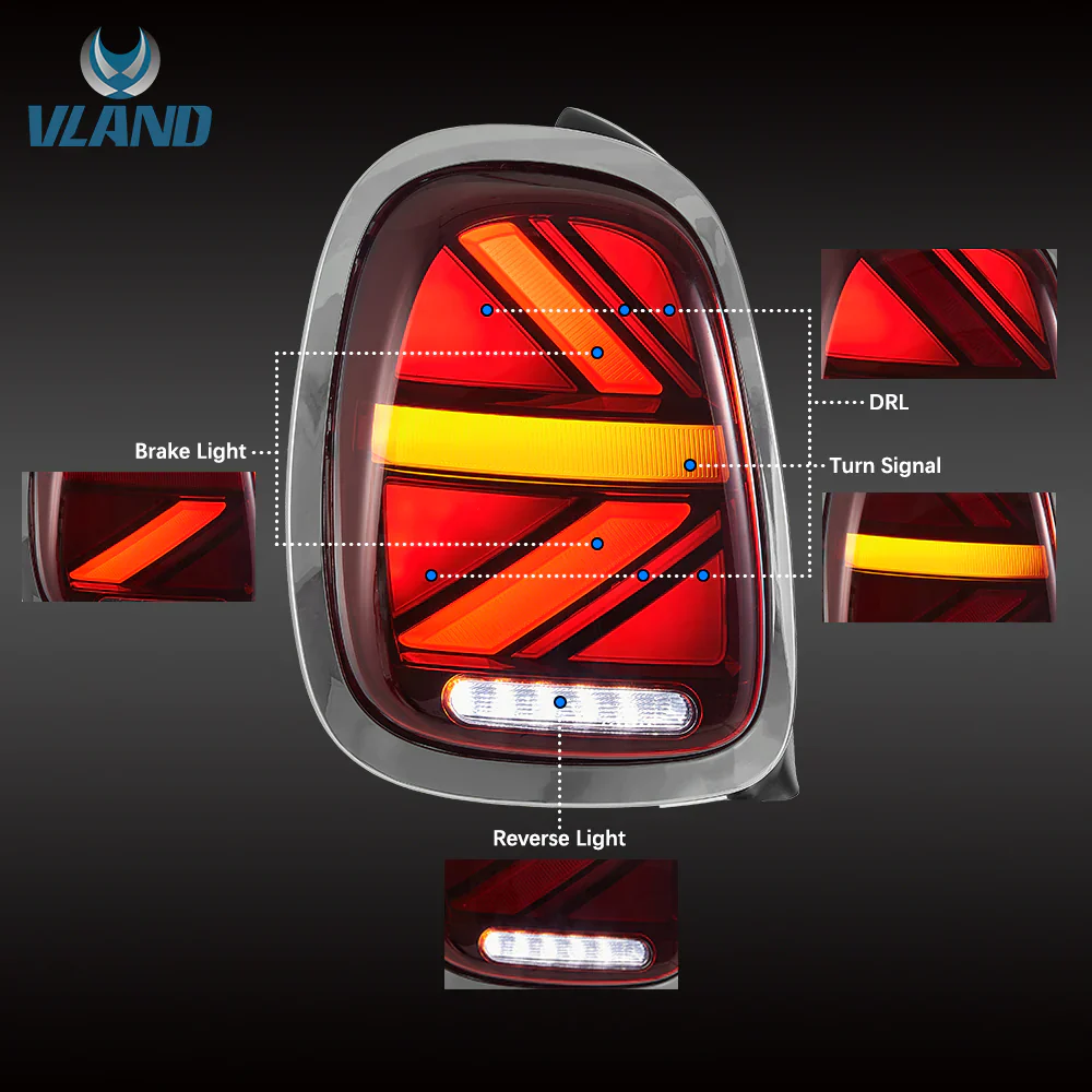 VLAND LED Taillights For BMW Mini Cooper F55 F56 F57 2014-2020 3-door / 5-door Hatchback - Image 7