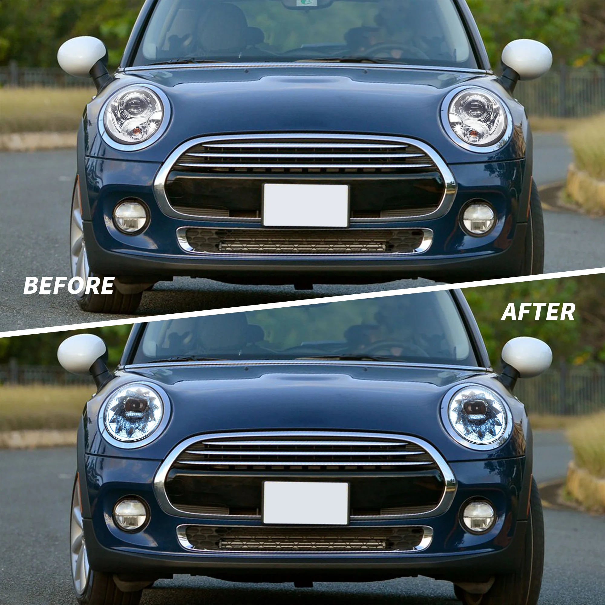 VLAND LED Headlights For BMW Mini Cooper F56 3-Door Hatchback 2014-2018 Aftermarket Front Lights [E-MARK] - Image 9