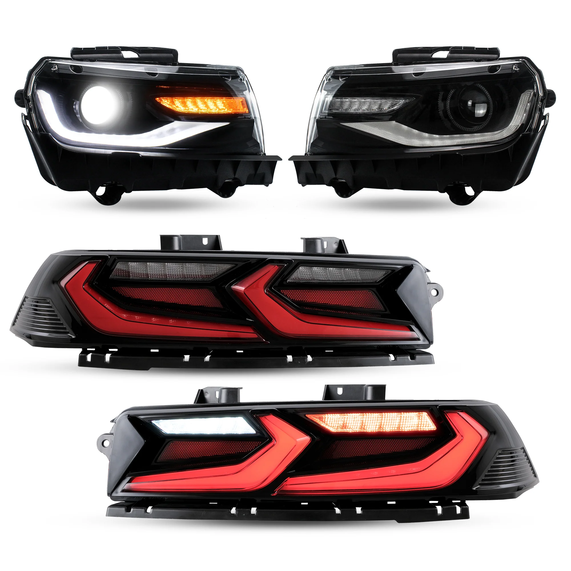 VLAND LED RGB Headlights and Taillights For Chevrolet Camaro 5th Gen Facelift 2014-2015 [DOT.] - Image 3