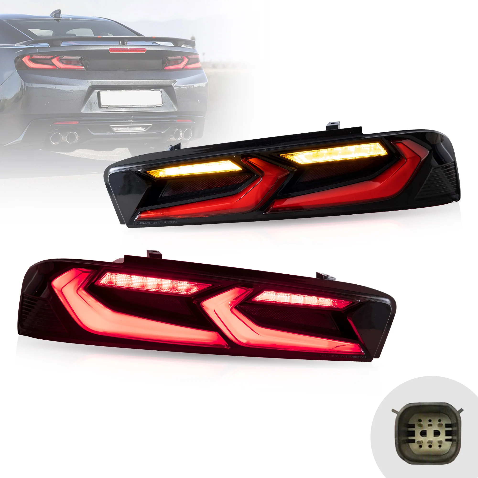 VLAND LED Taillights For Chevrolet Camaro 6th Gen 2016-2018 [DOT.] - Image 3