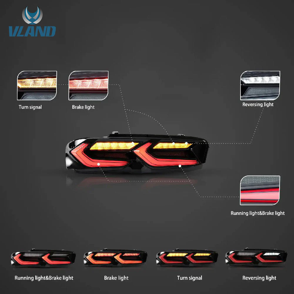 VLAND LED Head Lights and Tail Lights For Chevrolet Camaro 2019-2024 - Image 5