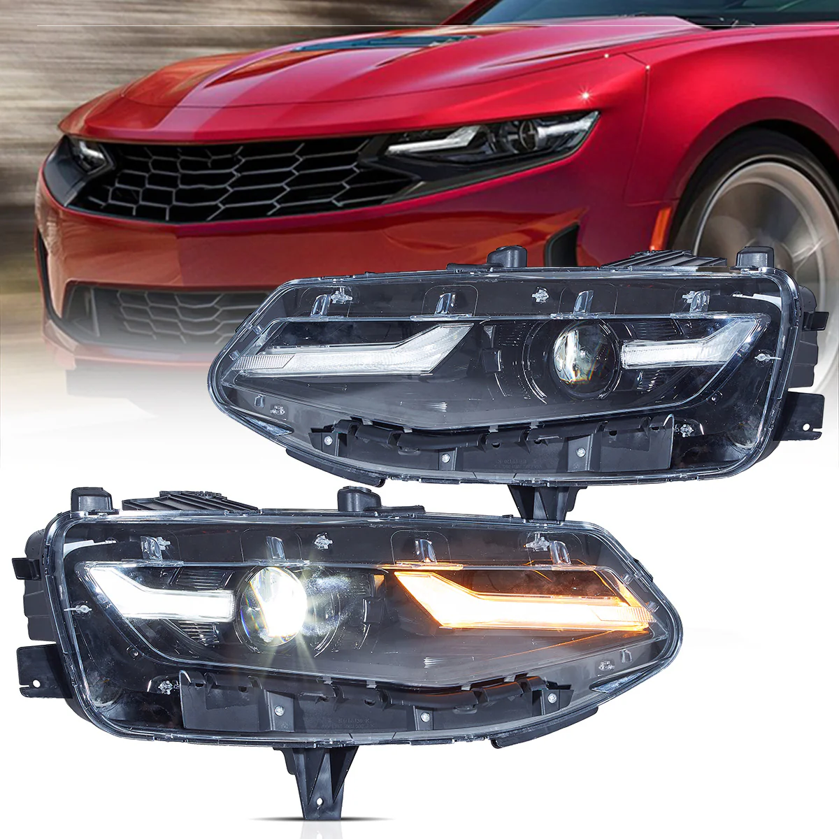 VLAND LED Headlights For Chevrolet Camaro 2019-UP 1LS/1LT/2LT/3LT/LT1 2Door RWD Coupe and Convertible - Image 4