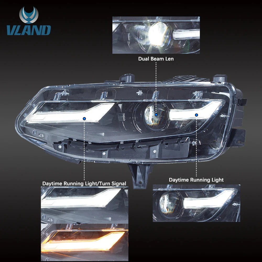 VLAND LED Headlights For Chevrolet Camaro 2019-UP 1LS/1LT/2LT/3LT/LT1 2Door RWD Coupe and Convertible - Image 7