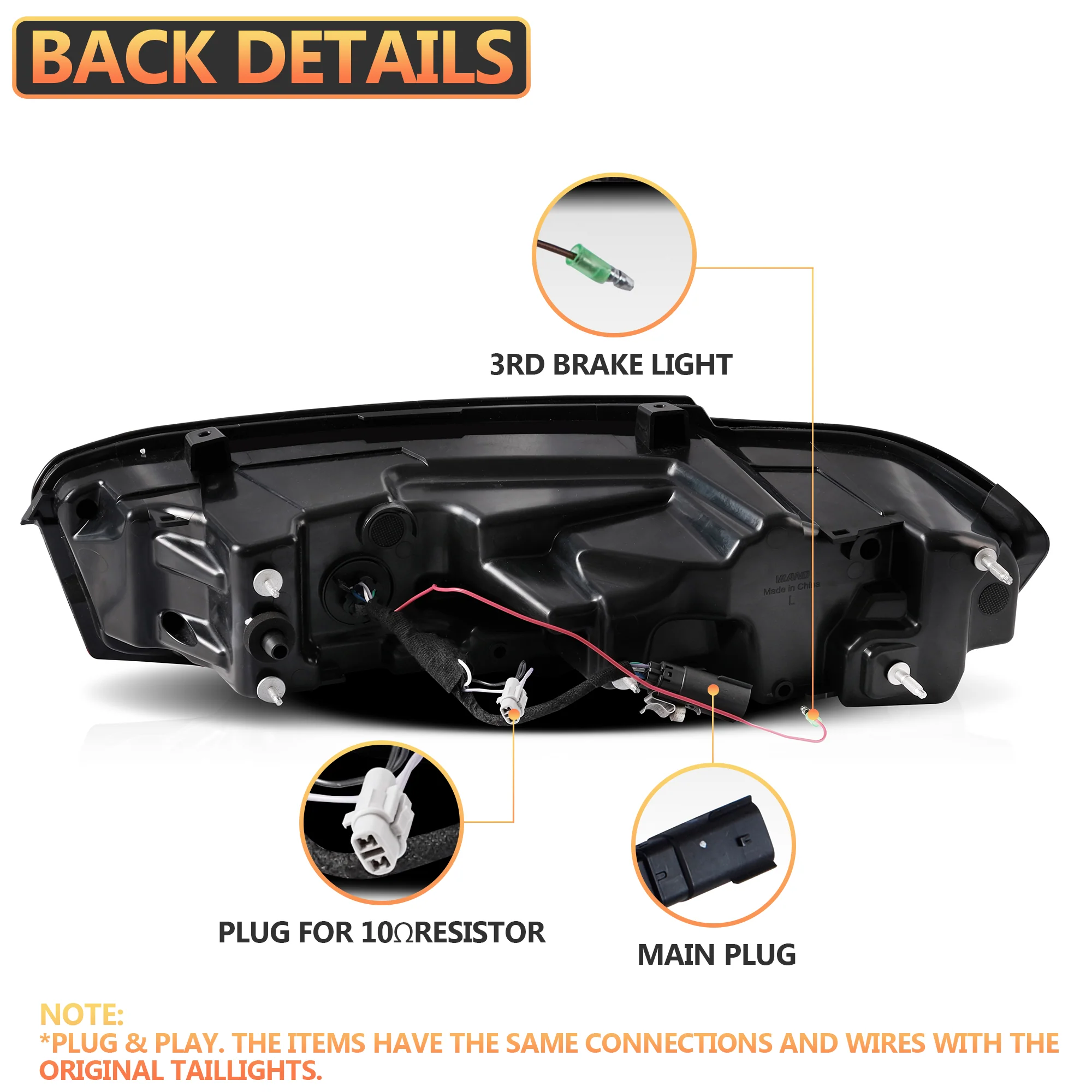 VLAND LED Tail Lights For Chevrolet Camaro 2019-2024 [DOT.] - Image 16
