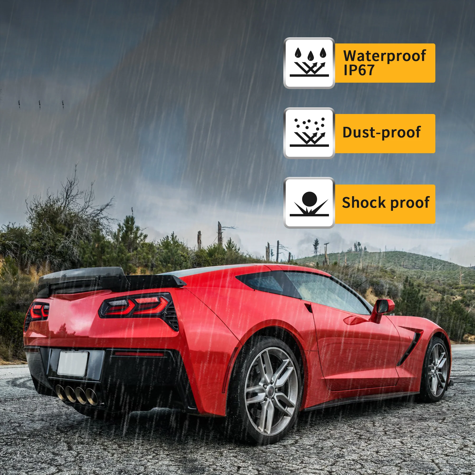VLAND LED Taillights For Chevrolet Corvette C7 2014-2019 [DOT.] - Image 8