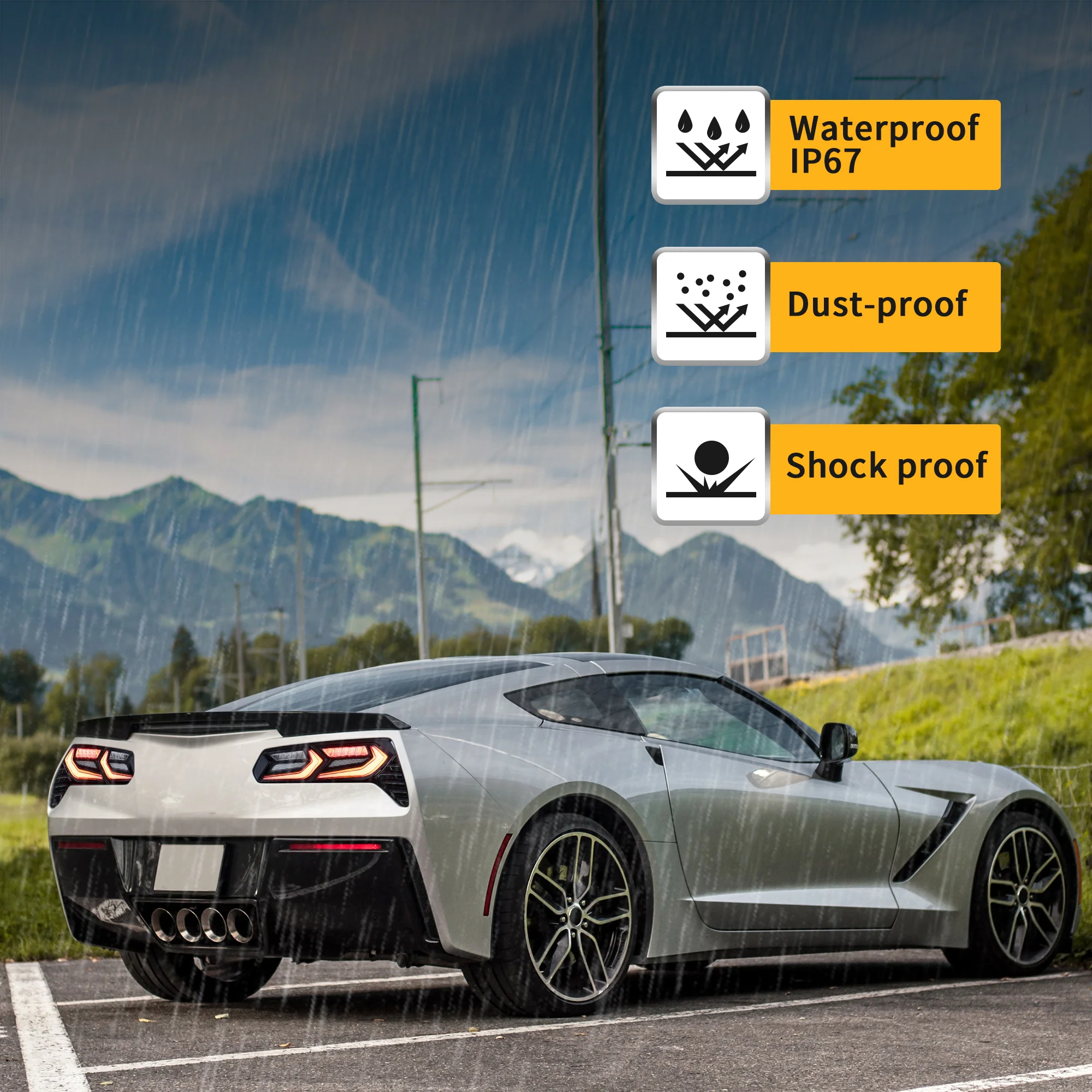 VLAND LED Taillights For Chevrolet Corvette C7 2014-2019 [DOT.] - Image 9