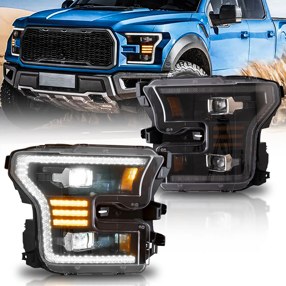 VLAND OLED Headlights and Tail Lights For Ford F150 13th Gen Pickup 2015-2017 / F150 SVT RAPTOR 2016-2021 [DOT.] - Image 17