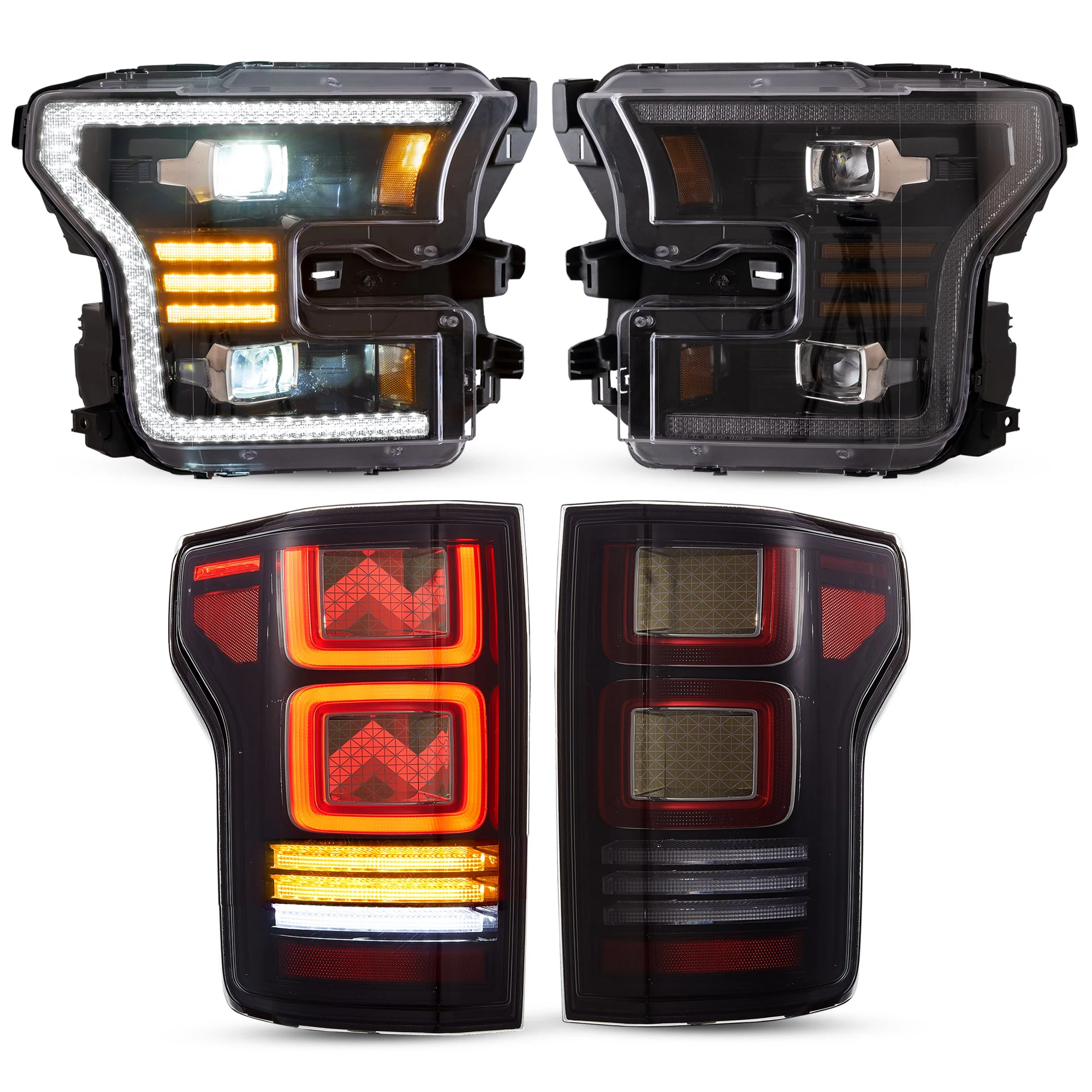 VLAND OLED Headlights and Tail Lights For Ford F150 13th Gen Pickup 2015-2017 / F150 SVT RAPTOR 2016-2021 [DOT.] - Image 9