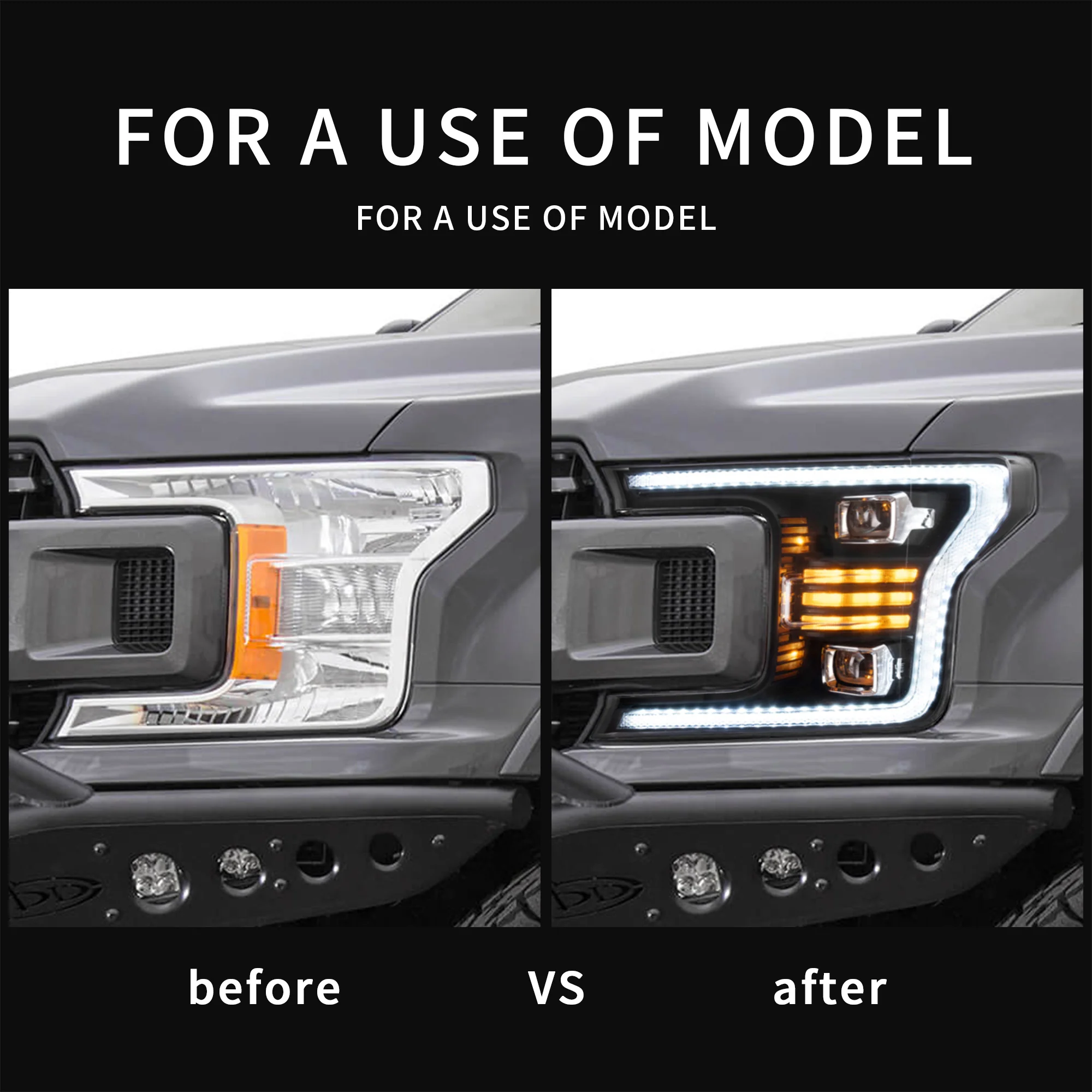 VLAND LED Projector Headlights For Ford F150 13th Gen Pickup 2018-2020 - Image 10