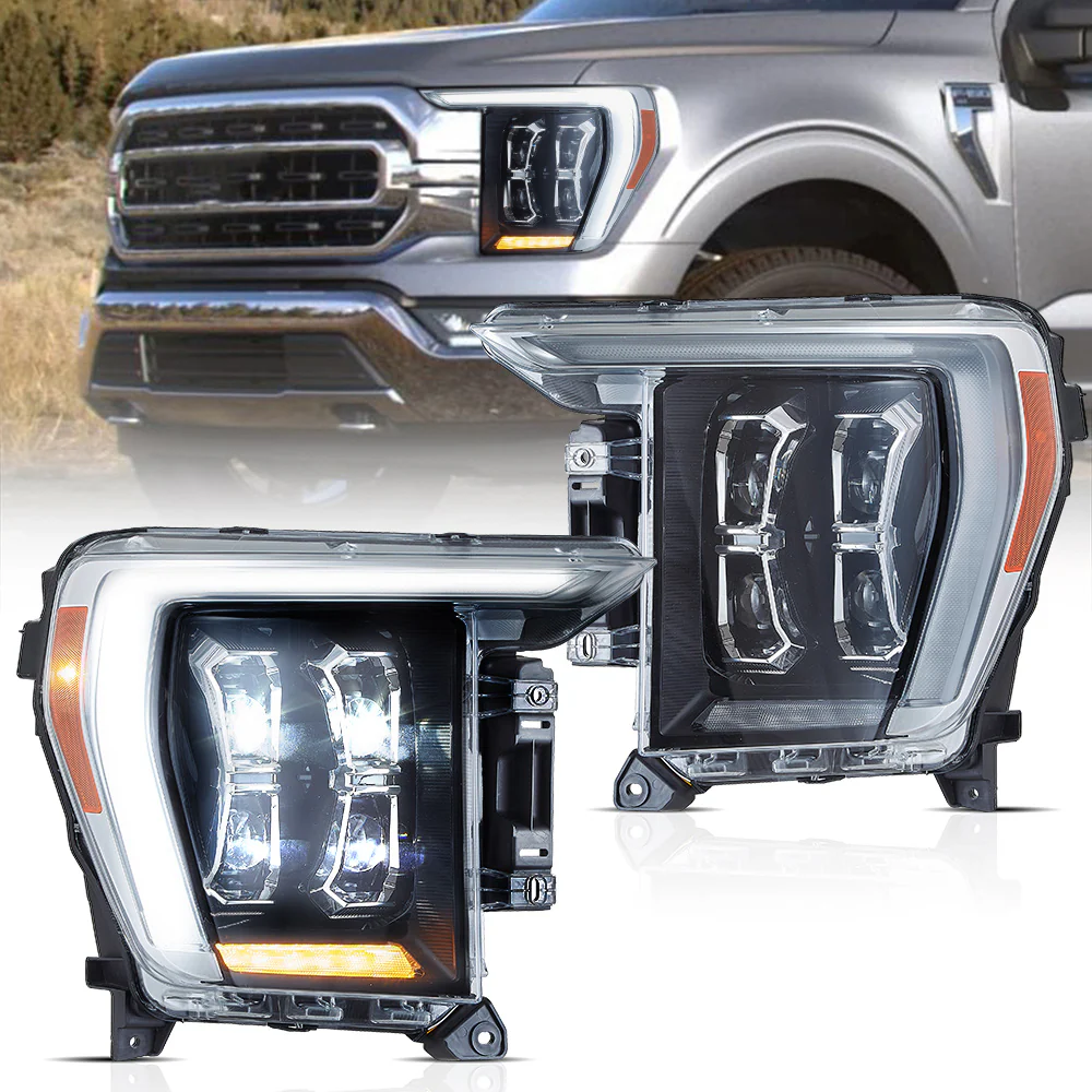 VLAND LED Headlights For Ford F150 14th Gen Pickup Trucks 2021-2023 (Ford F-Series 2021–present) [DOT.]