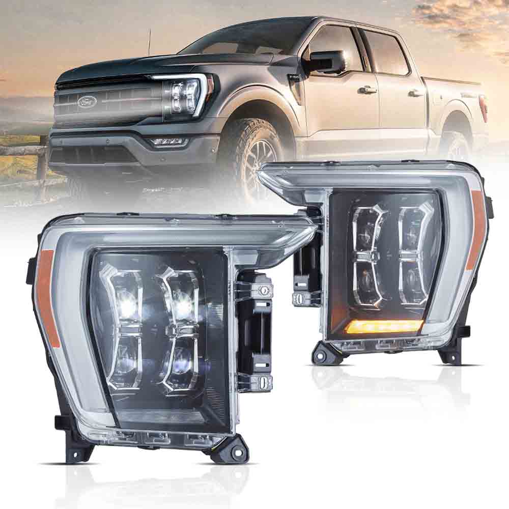 VLAND LED Headlights For Ford F150 14th Gen Pickup Trucks 2021-2023 (Ford F-Series 2021–present) [DOT.] - Image 12