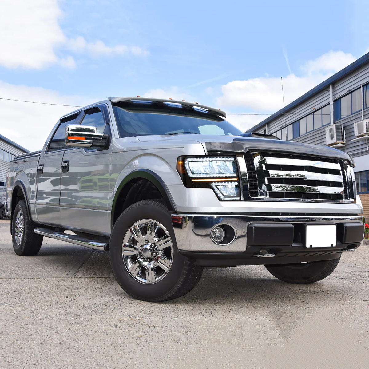 VLAND Full LED Reflector Headlights For Ford F150 Pickup 2009-2014 With DRL [DOT. SAE.] - Image 13
