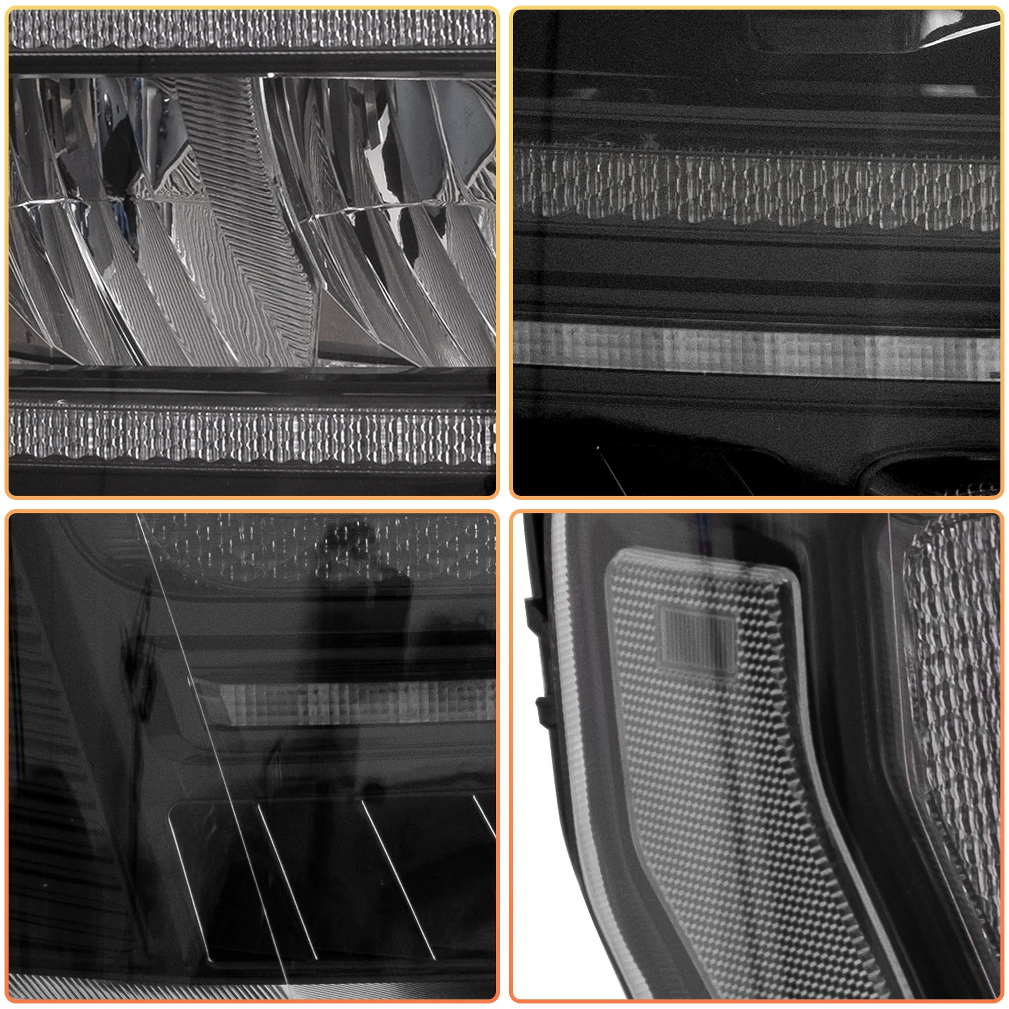 VLAND Full LED Reflector Headlights For Ford F150 Pickup 2009-2014 With DRL [DOT. SAE.] - Image 15