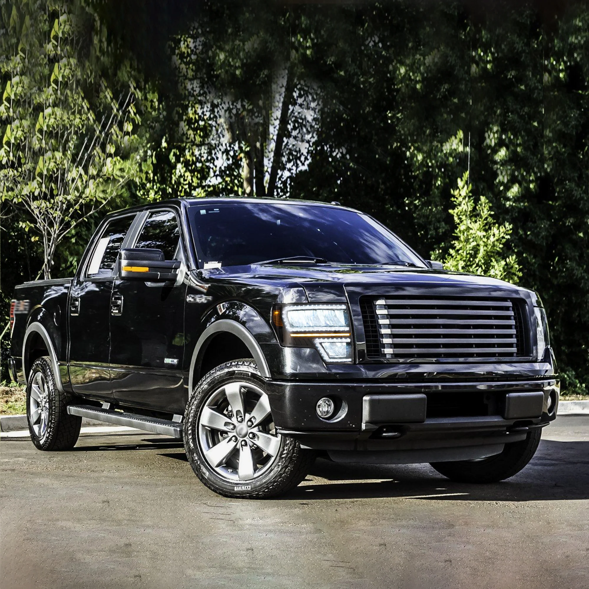 VLAND Full LED Reflector Headlights For Ford F150 Pickup 2009-2014 With DRL [DOT. SAE.] - Image 17