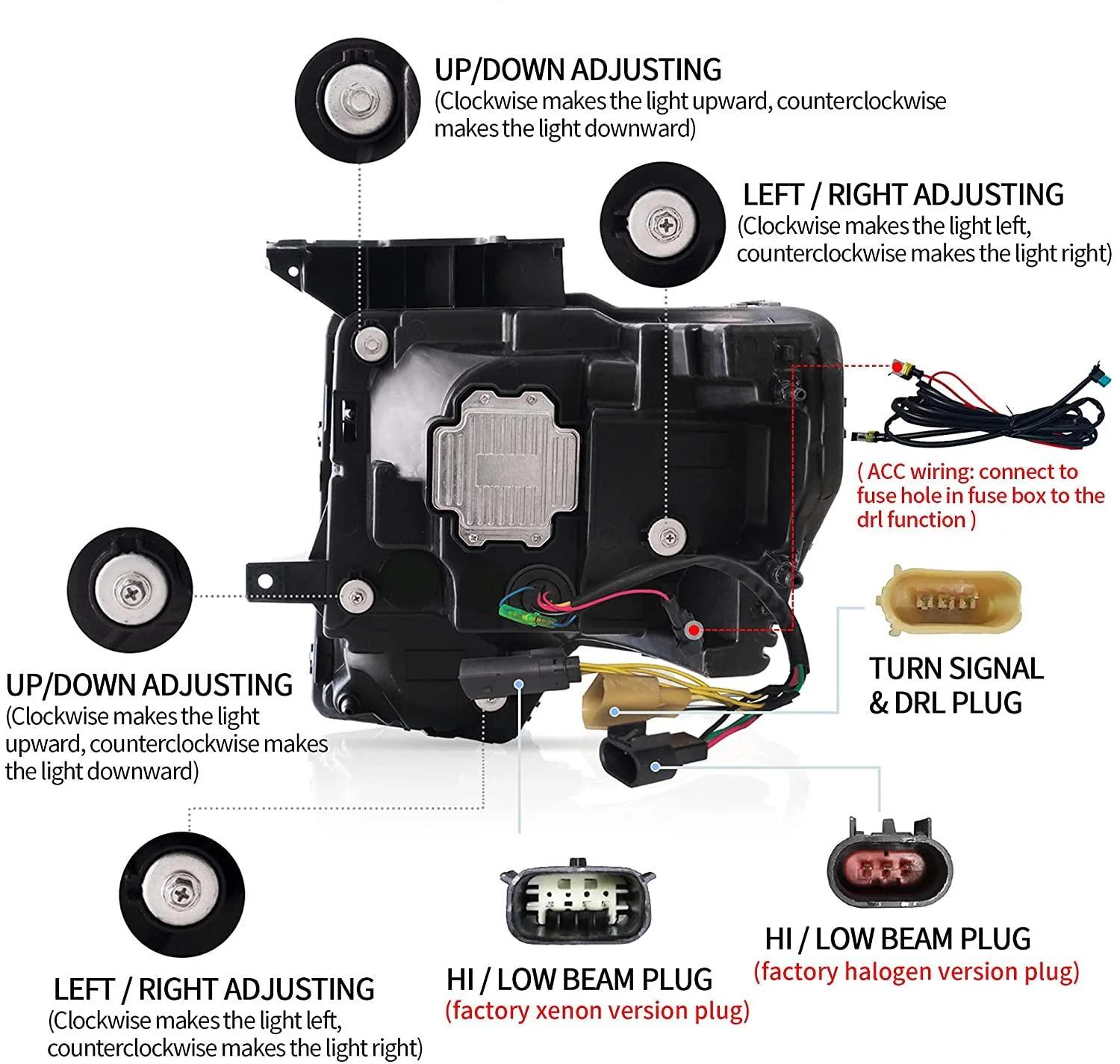 VLAND Full LED Reflector Headlights For Ford F150 Pickup 2009-2014 With DRL [DOT. SAE.] - Image 21