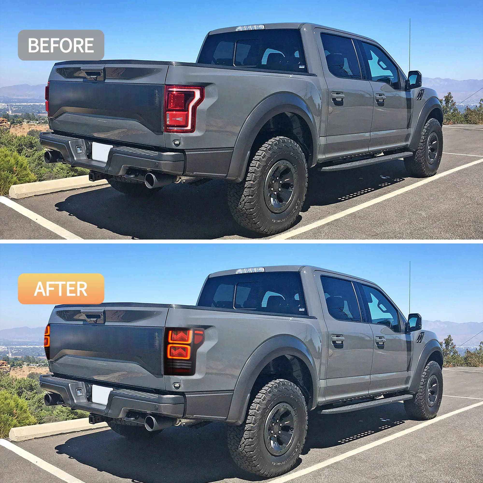 VLAND OLED Tail Lights For 2015-2020 Ford F150 W/AnimationTurn Signal [DOT. E-MARK.] - Image 19