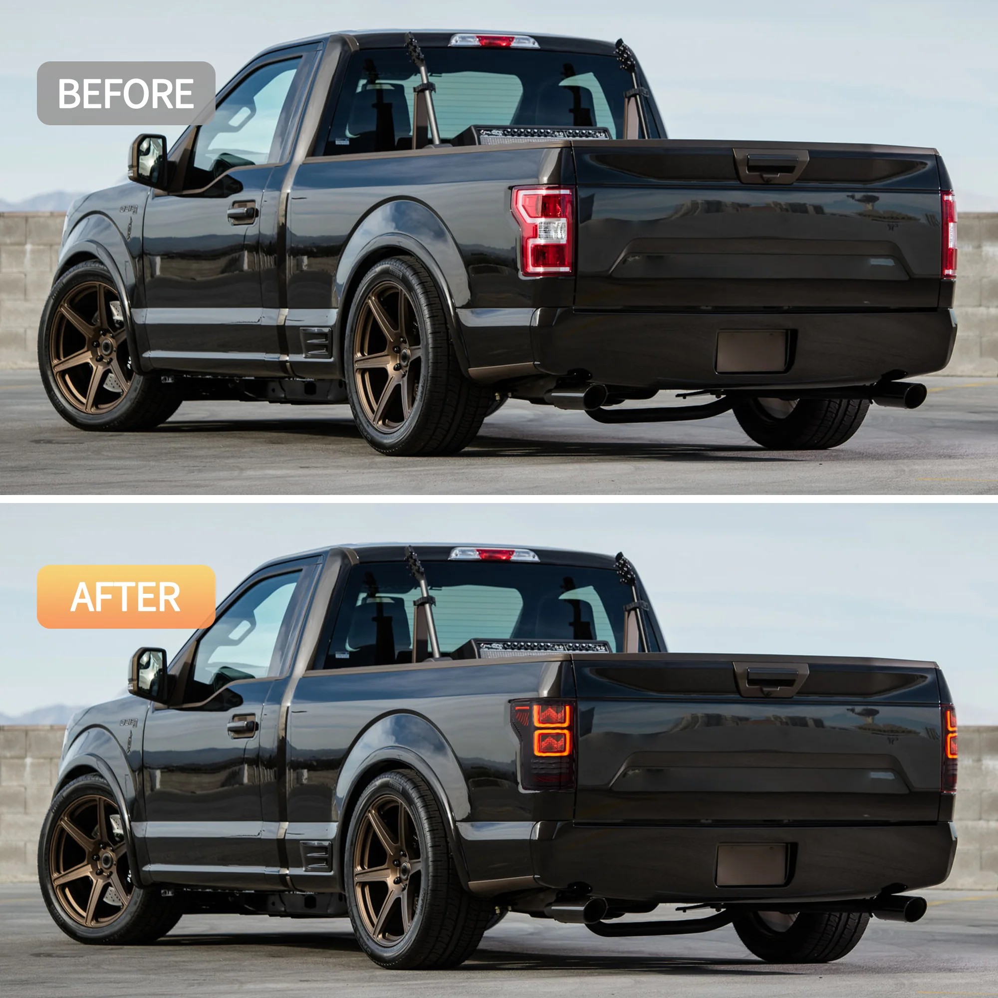 VLAND OLED Tail Lights For 2015-2020 Ford F150 W/AnimationTurn Signal [DOT. E-MARK.] - Image 21