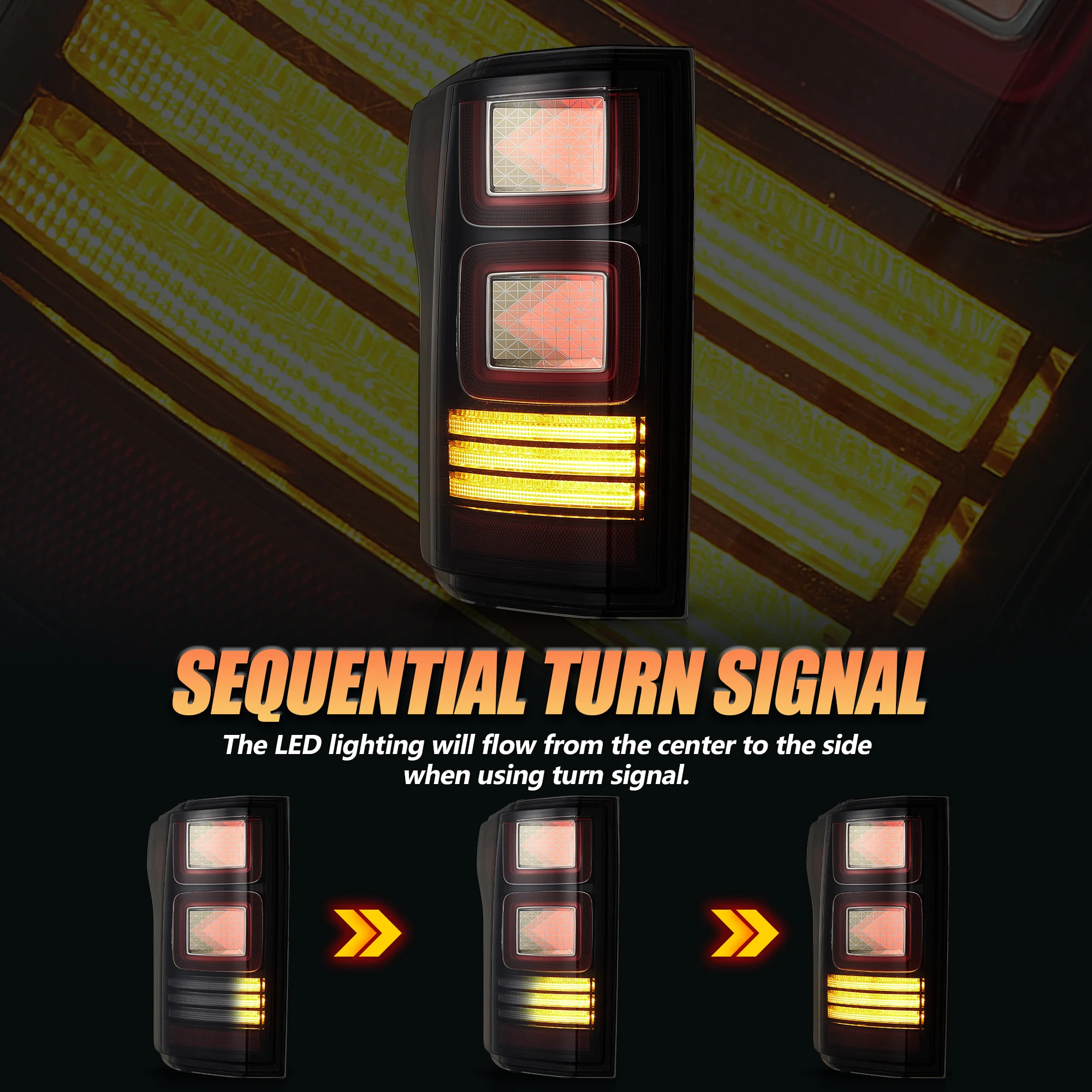 VLAND OLED Tail Lights For 2015-2020 Ford F150 W/AnimationTurn Signal [DOT. E-MARK.] - Image 9