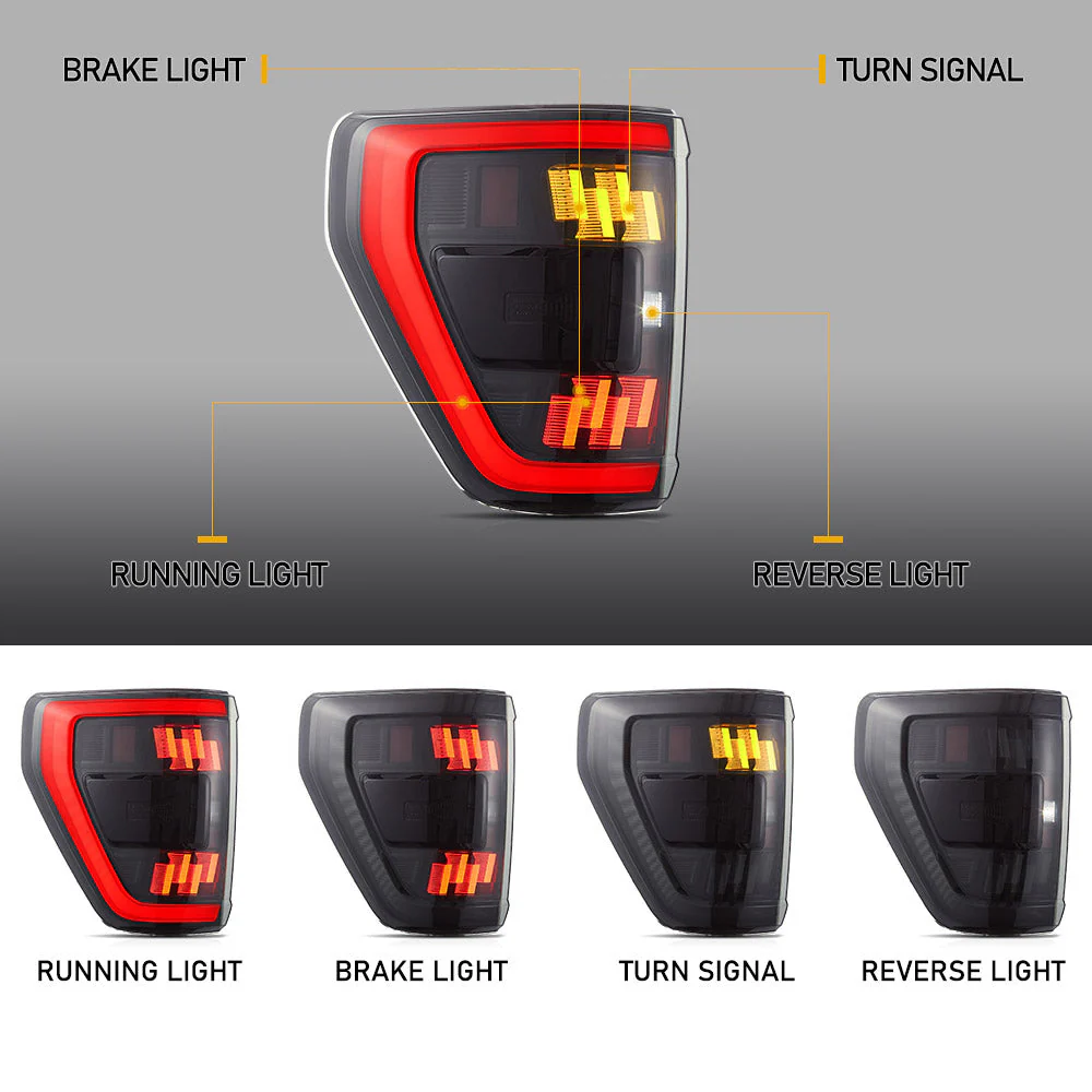 VLAND LED Tail Lights For Ford F150 2021-2023 - Image 3