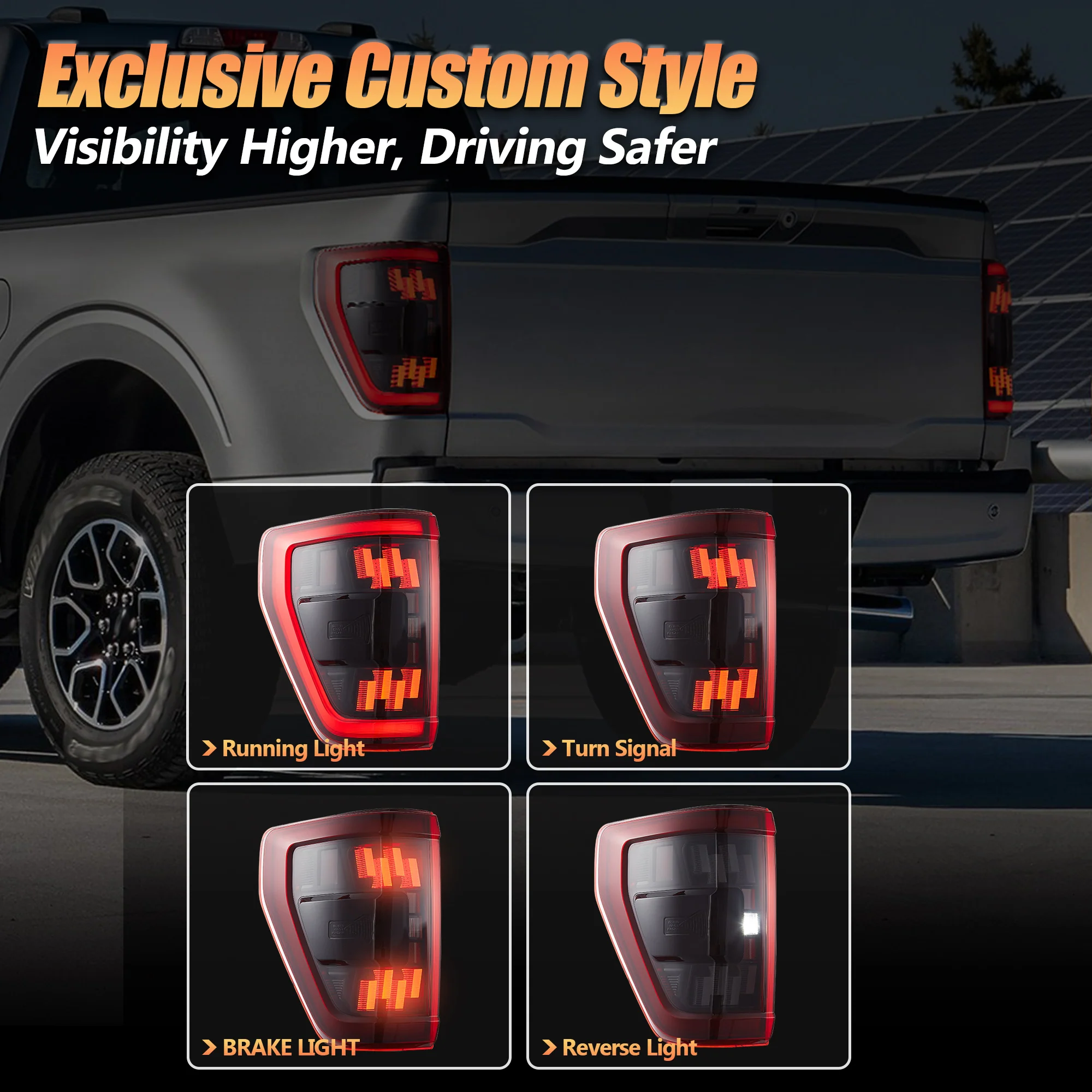VLAND LED Tail Lights For Ford F150 2021-2023 - Image 5