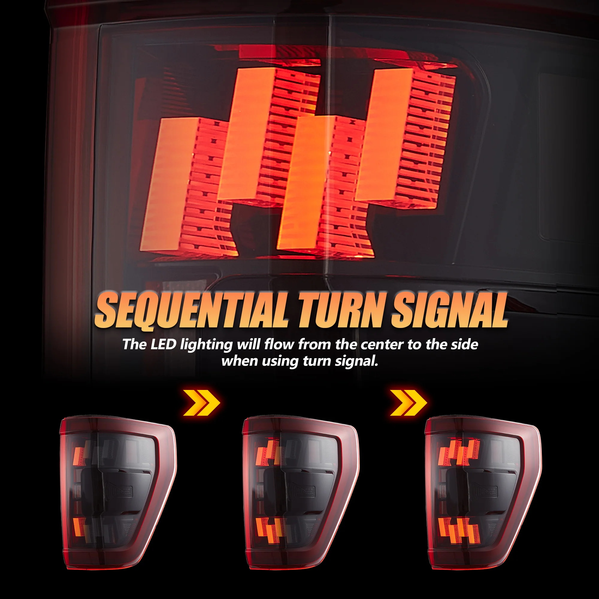 VLAND LED Tail Lights For Ford F150 2021-2023 - Image 6