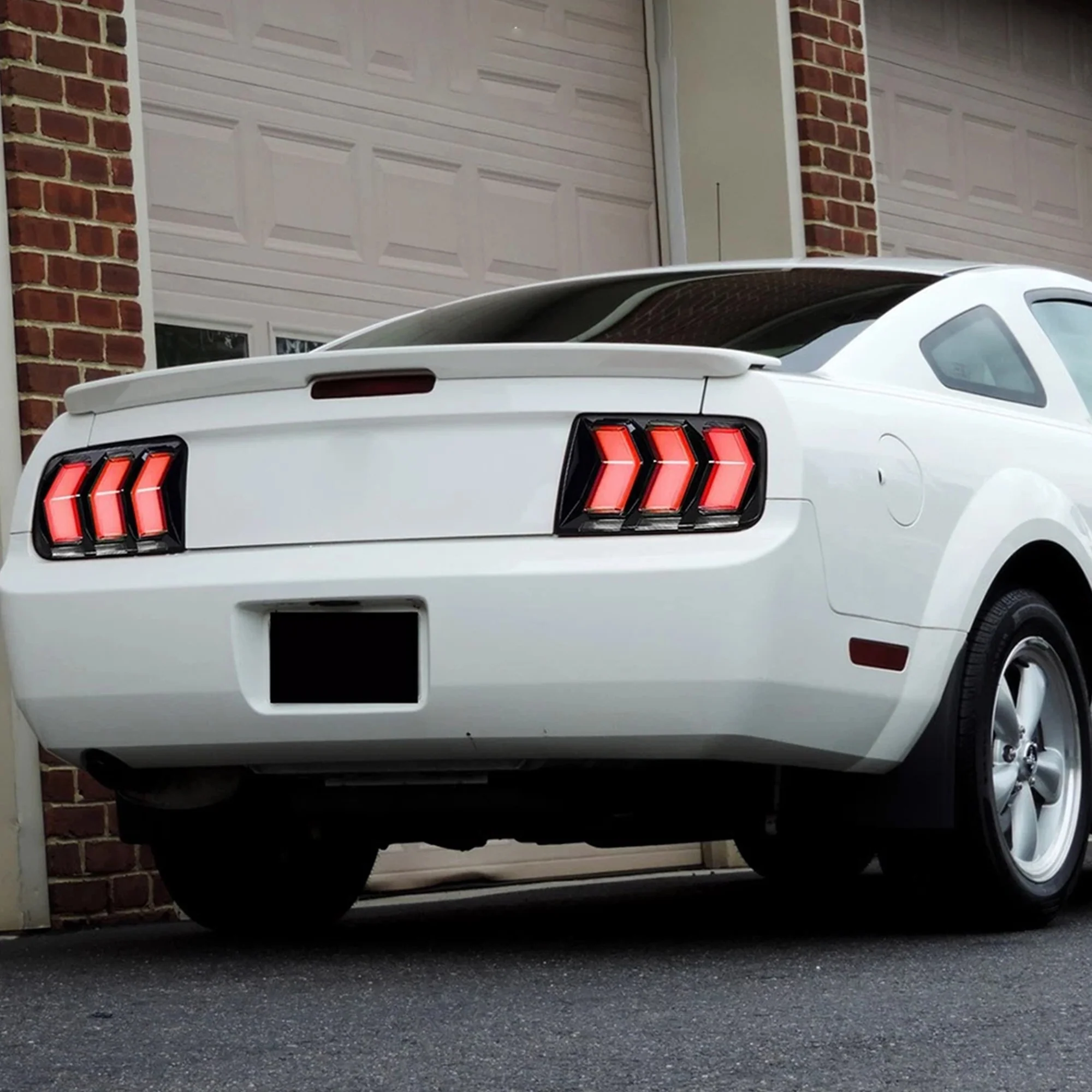 VLAND Full LED RGB Tail Lights For Ford Mustang 2005-2009 with Sequential Turn Signal - Image 7