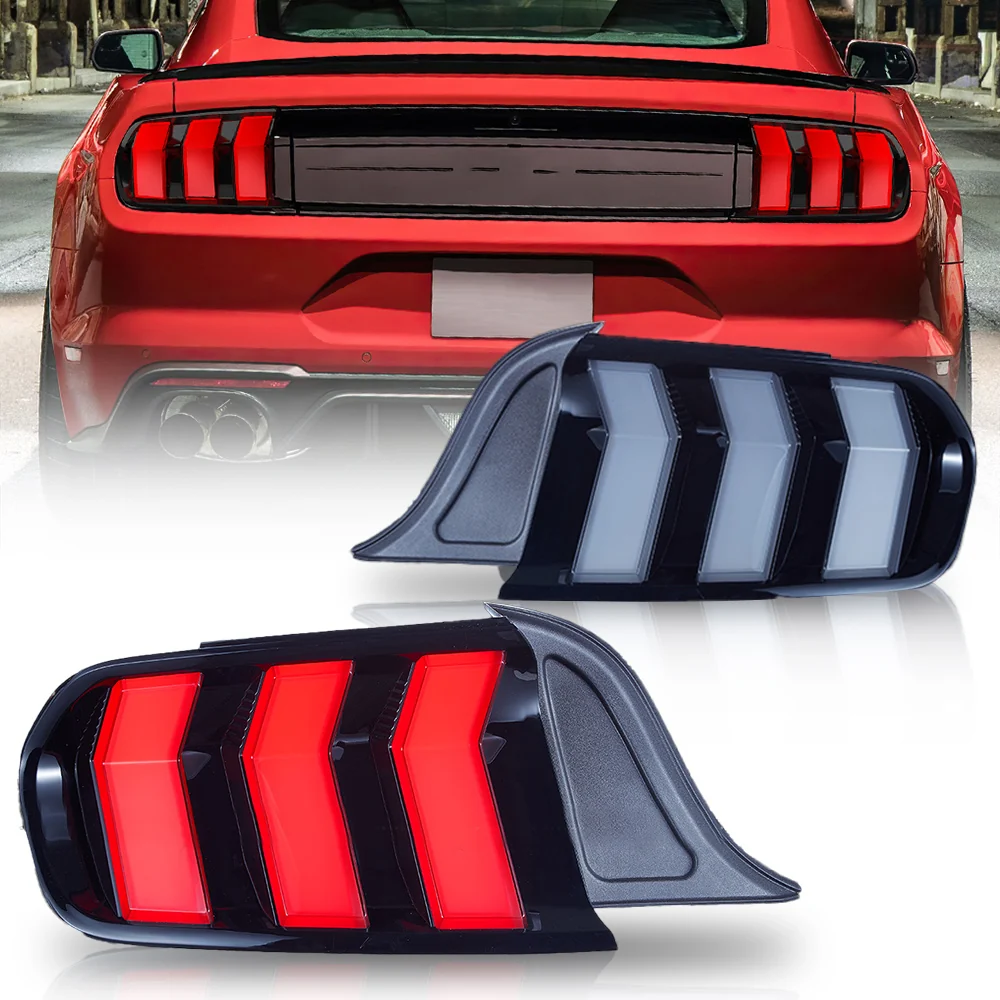 VLAND LED Taillights For Ford Mustang 2015-2023 With 5 Modes & Sequential Turn Signal [DOT.] - Image 3