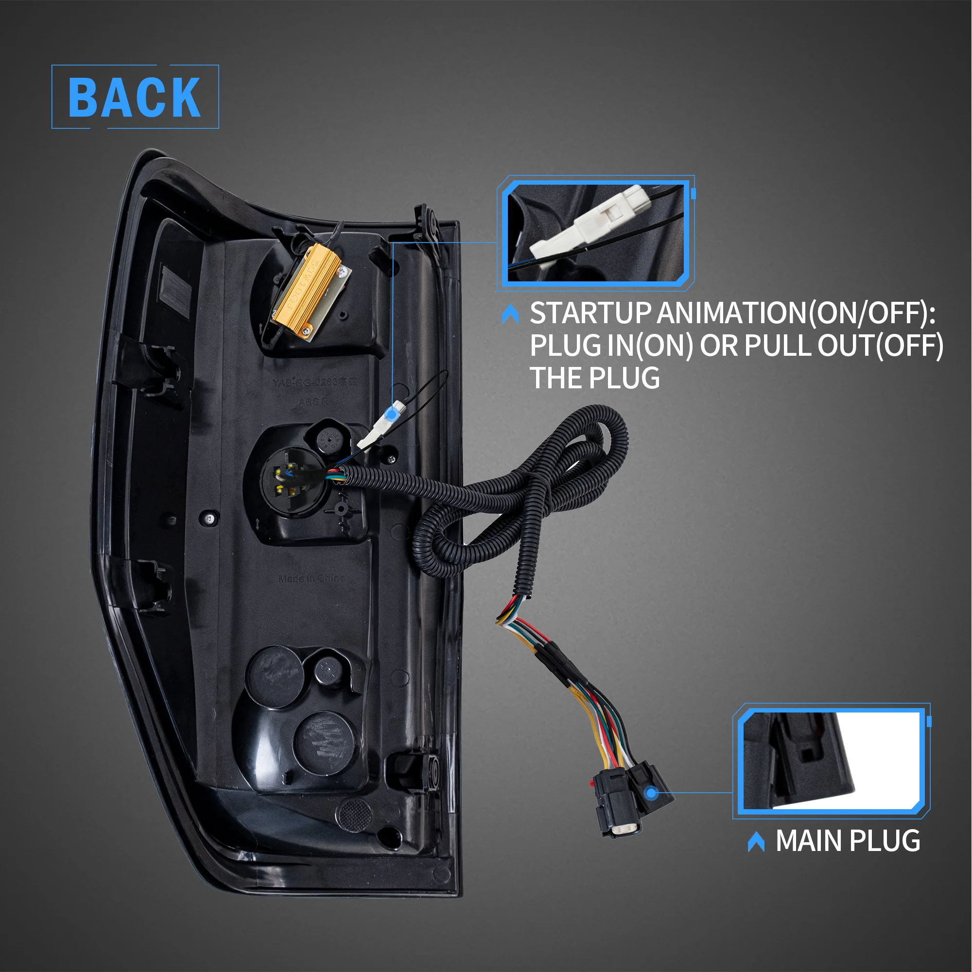 VLAND LED Tail Lights For Ford Ranger T6 2012-2022 1st Gen P375/PX With Sequential Indicators Turn Signals (Not Fit For US Models) - Image 18