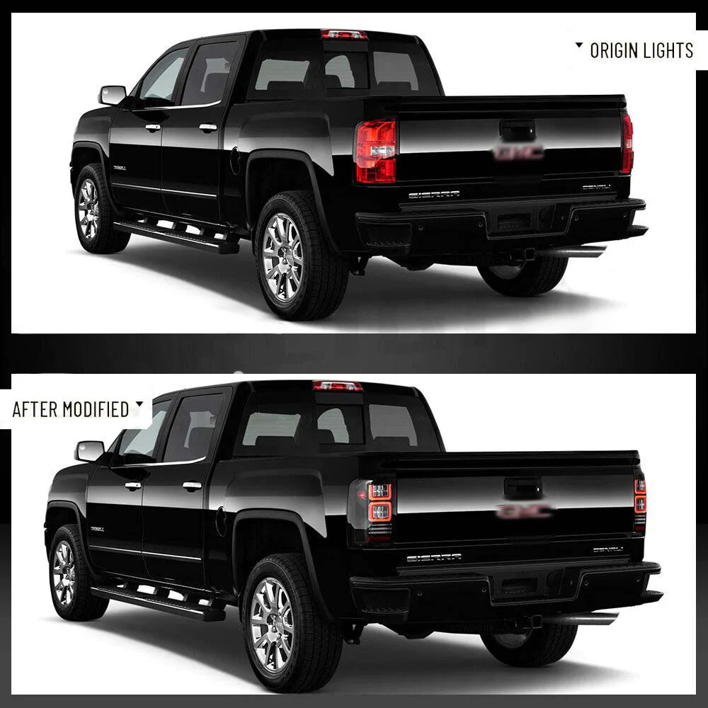 VLAND LED Tail Lights For GMC Sierra 1500 2500HD 3500HD 2014-2018 With Startup Animation [DOT.] - Image 6