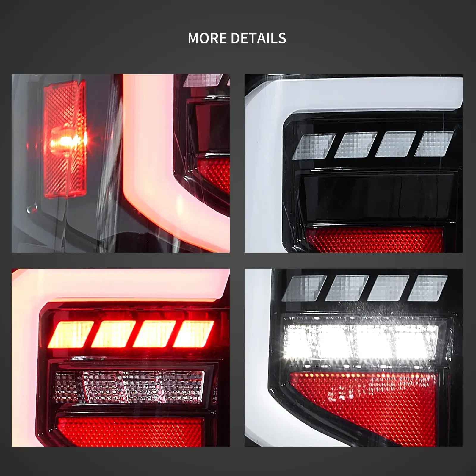 VLAND LED Taillights For GMC Sierra 2014-2018 1500 2500HD 3500HD 4th Gen [DOT.] - Image 4