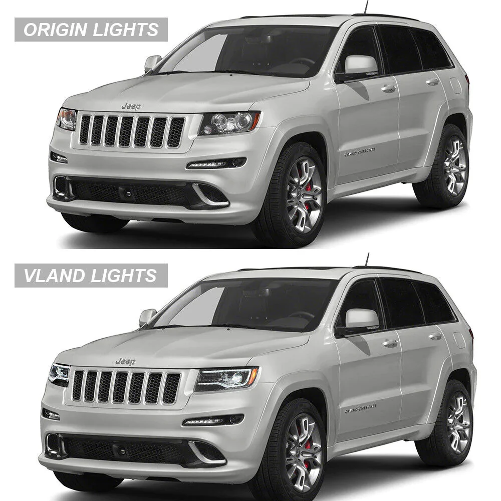 VLAND LED Headlights For Jeep Grand Cherokee WK2 2011-2013 4th Gen [DOT.] - Image 9