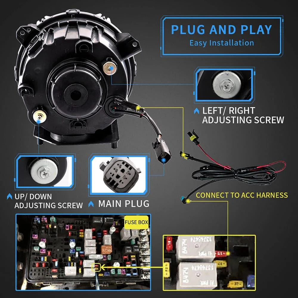 VLAND LED Headlights For Jeep Wrangler JL & Gladiator 2018-2023 [DOT. SAE.] - Image 16