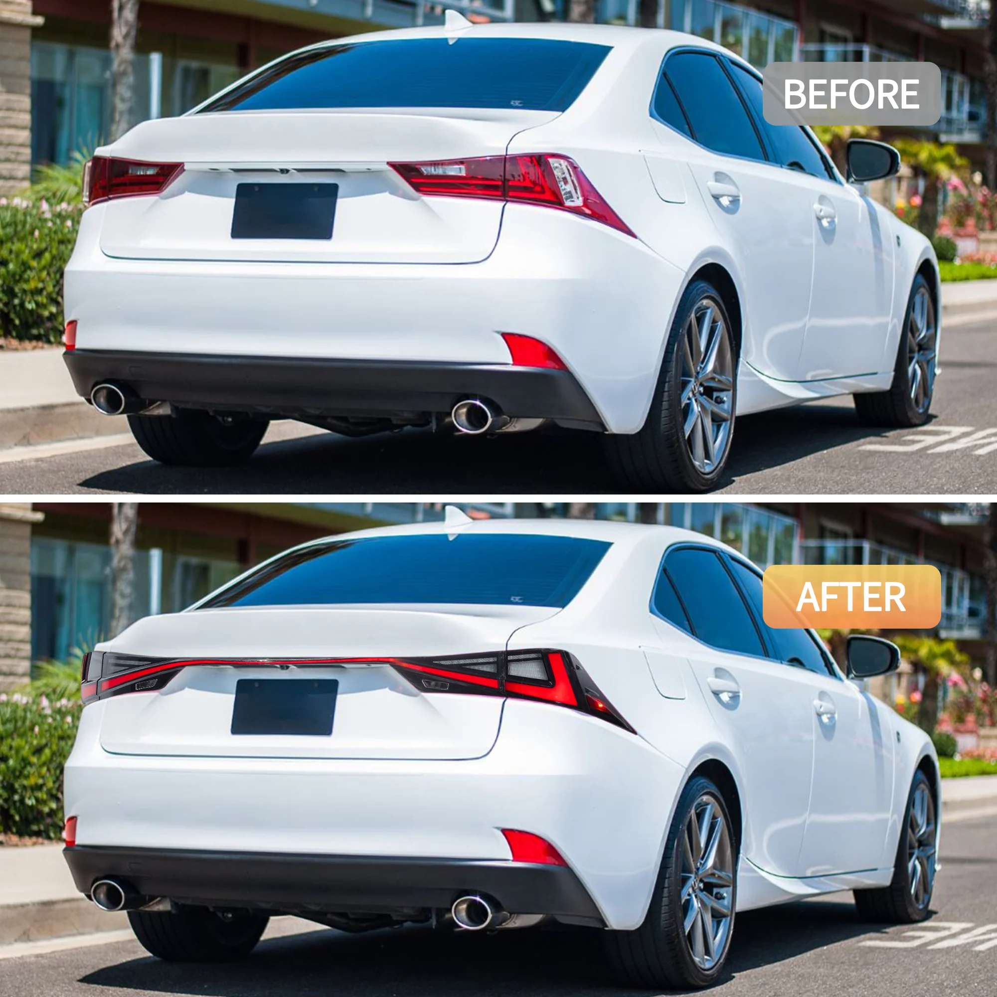 VLAND LED Taillights For Lexus IS250 350 200t 300h F Sport 2014-2020 With Start-up Animation - Image 10