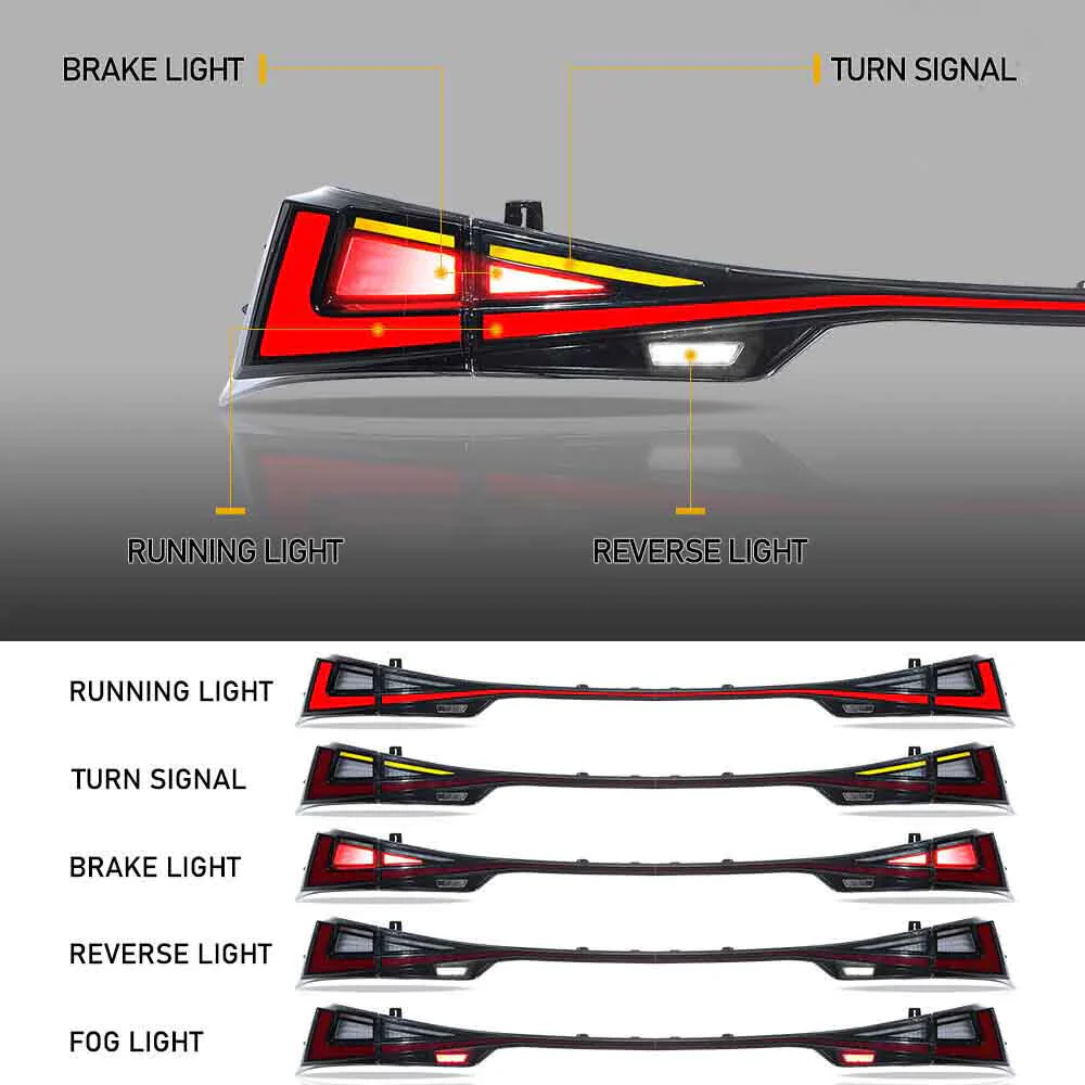 VLAND LED Taillights For Lexus IS250 350 200t 300h F Sport 2014-2020 With Start-up Animation - Image 3