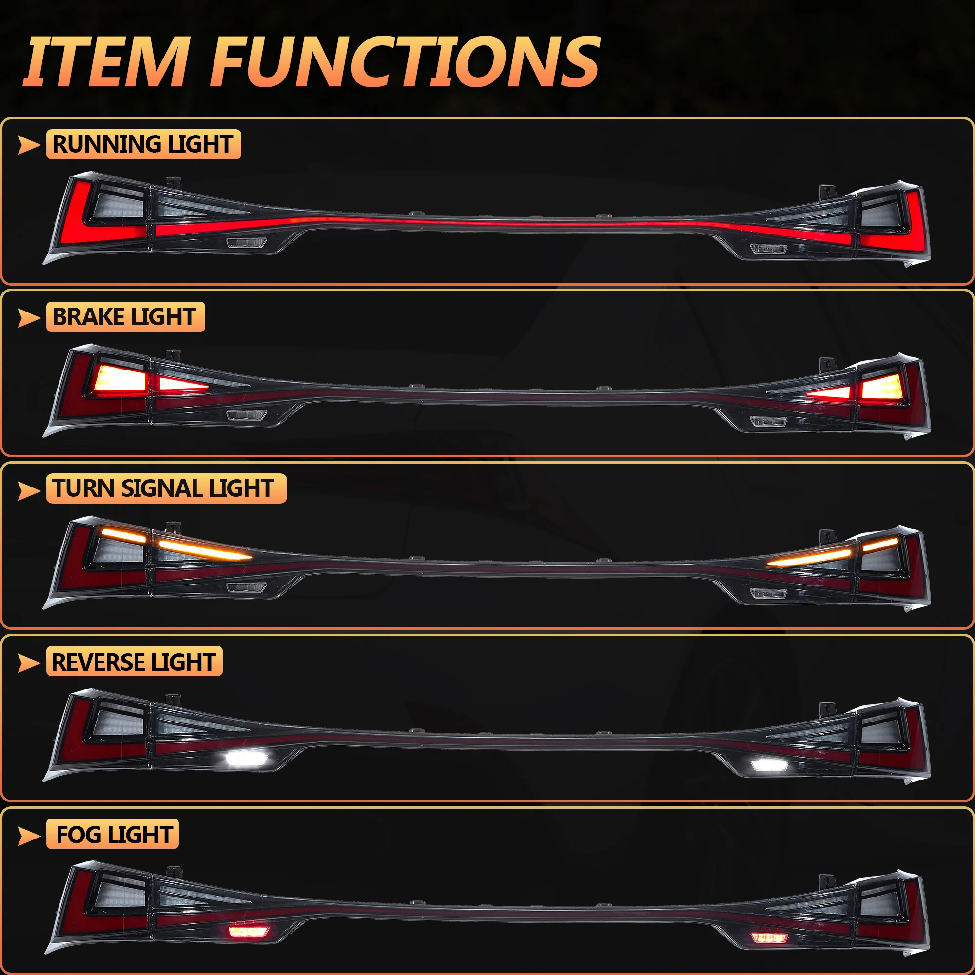 VLAND LED Taillights For Lexus IS250 350 200t 300h F Sport 2014-2020 With Start-up Animation - Image 5