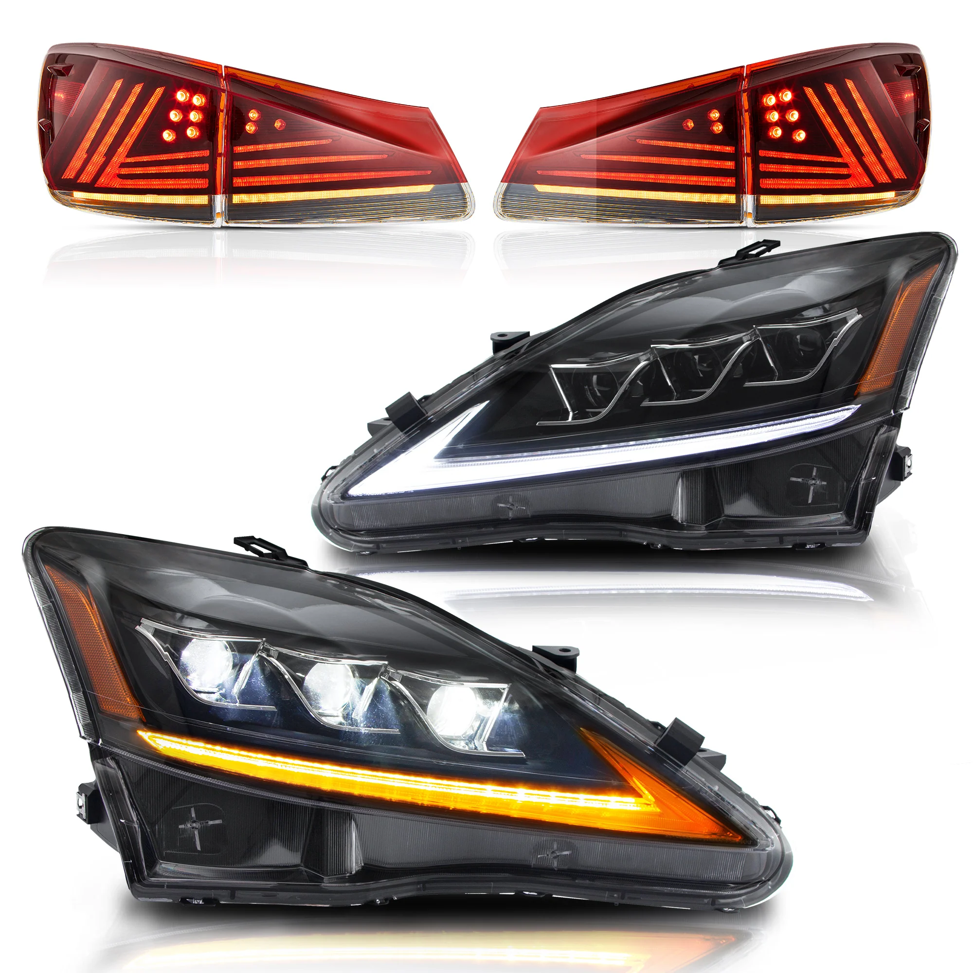 VLAND LED Headlights and Taillights For Lexus IS250/IS350 2006-2013 ISF 2008-2014 - Image 3