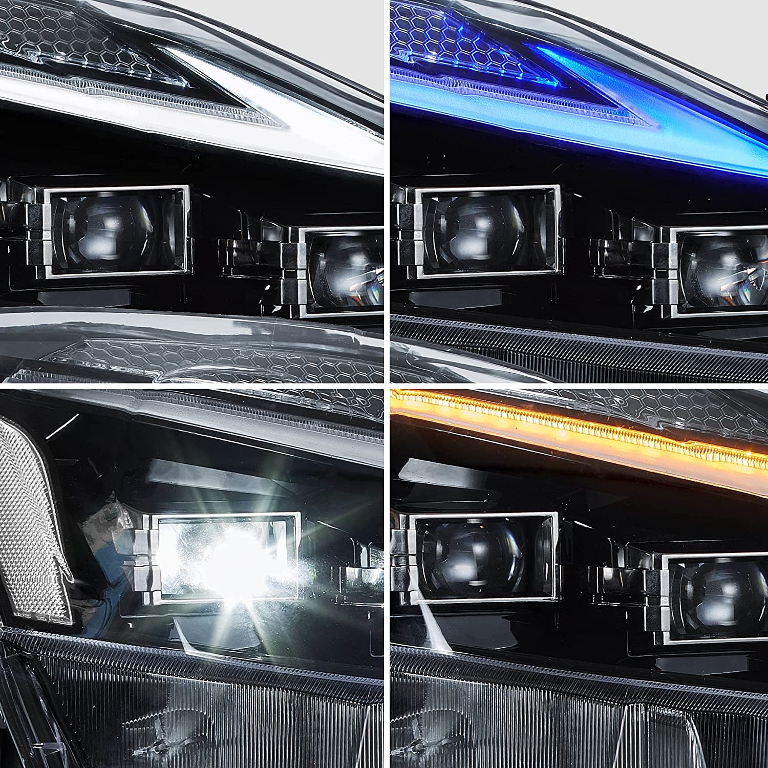 VLAND Headlights and Taillights For Lexus IS250/IS350 2006-2013 ISF 2008-2014 With Blue Breathing Animation - Image 7